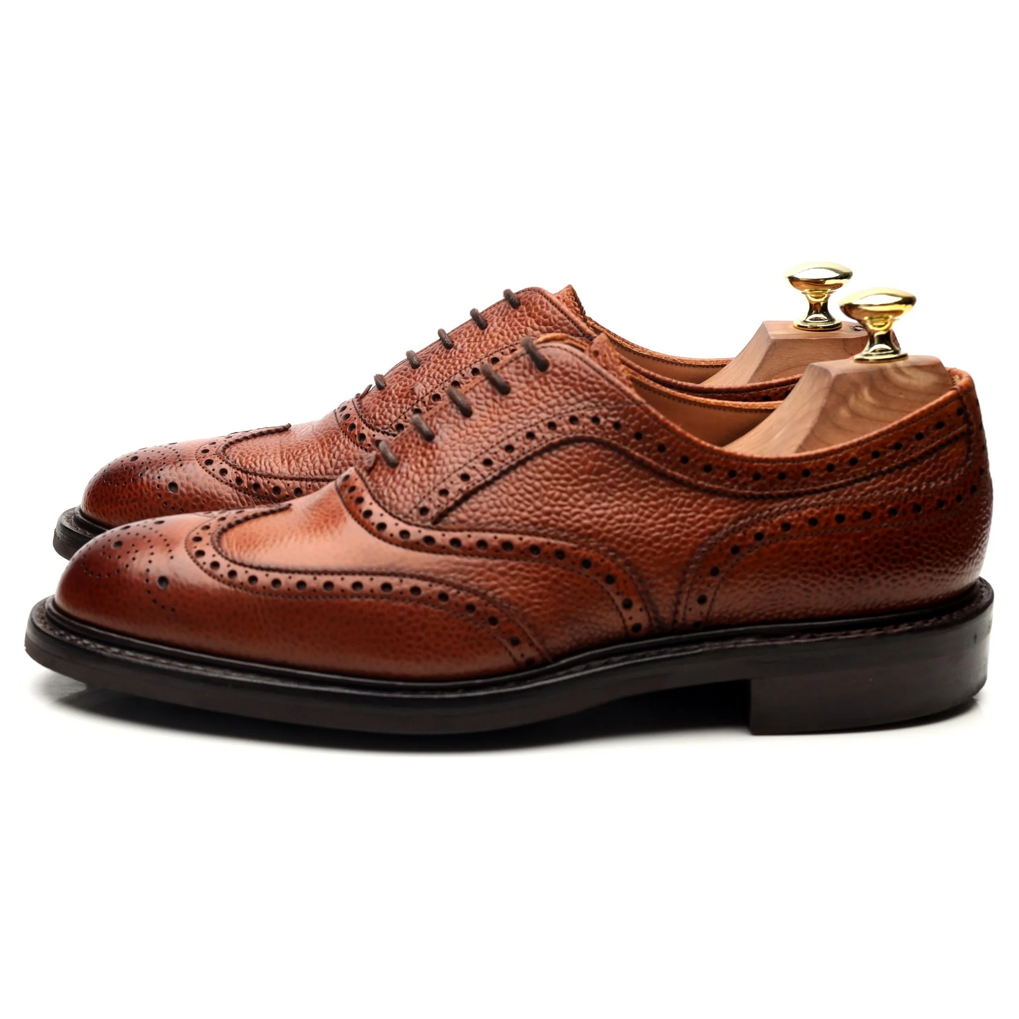 'Hythe ll' Tan Brown Leather Oxford Brogues UK 7 F - Image 2
