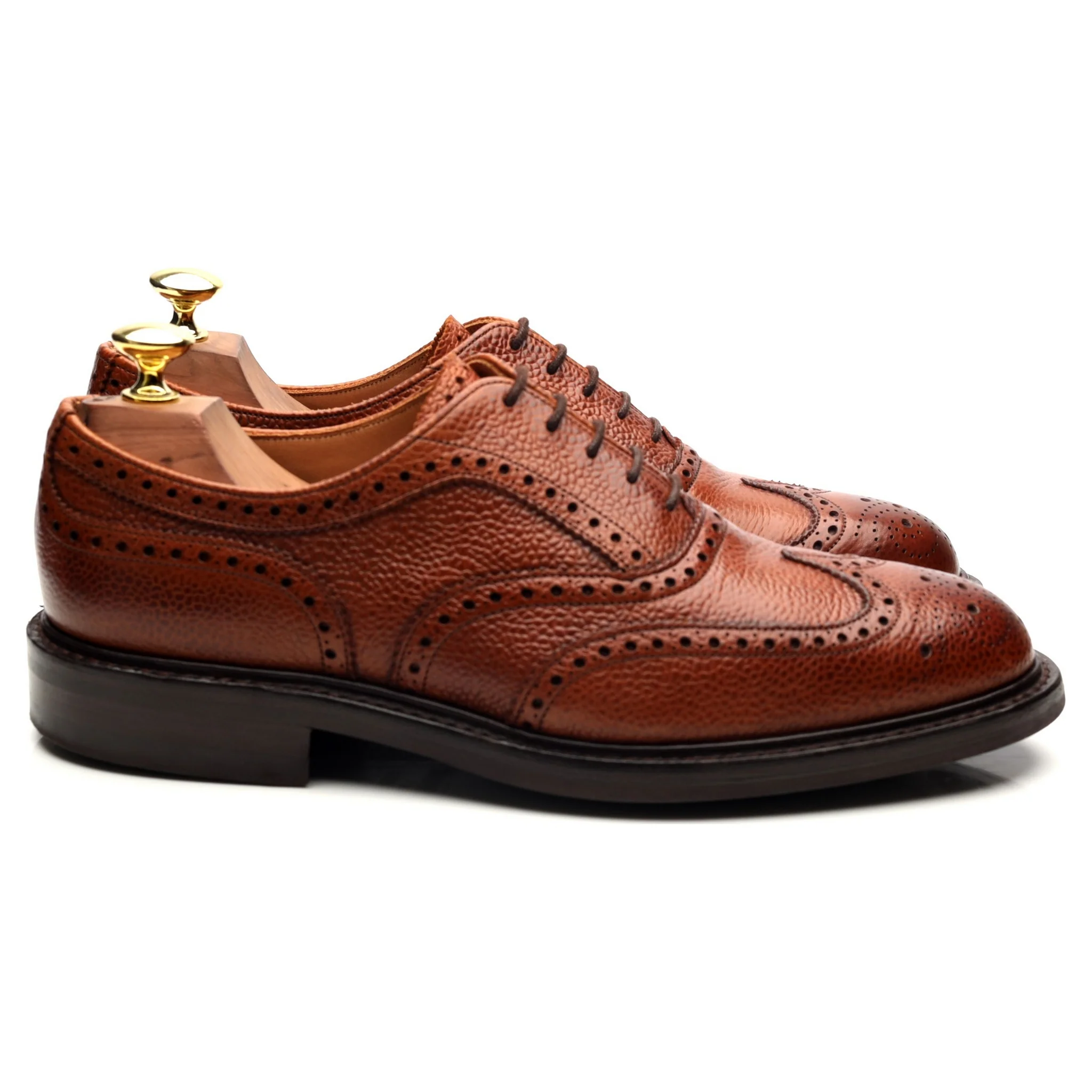 'Hythe ll' Tan Brown Leather Oxford Brogues UK 7 F - Image 6