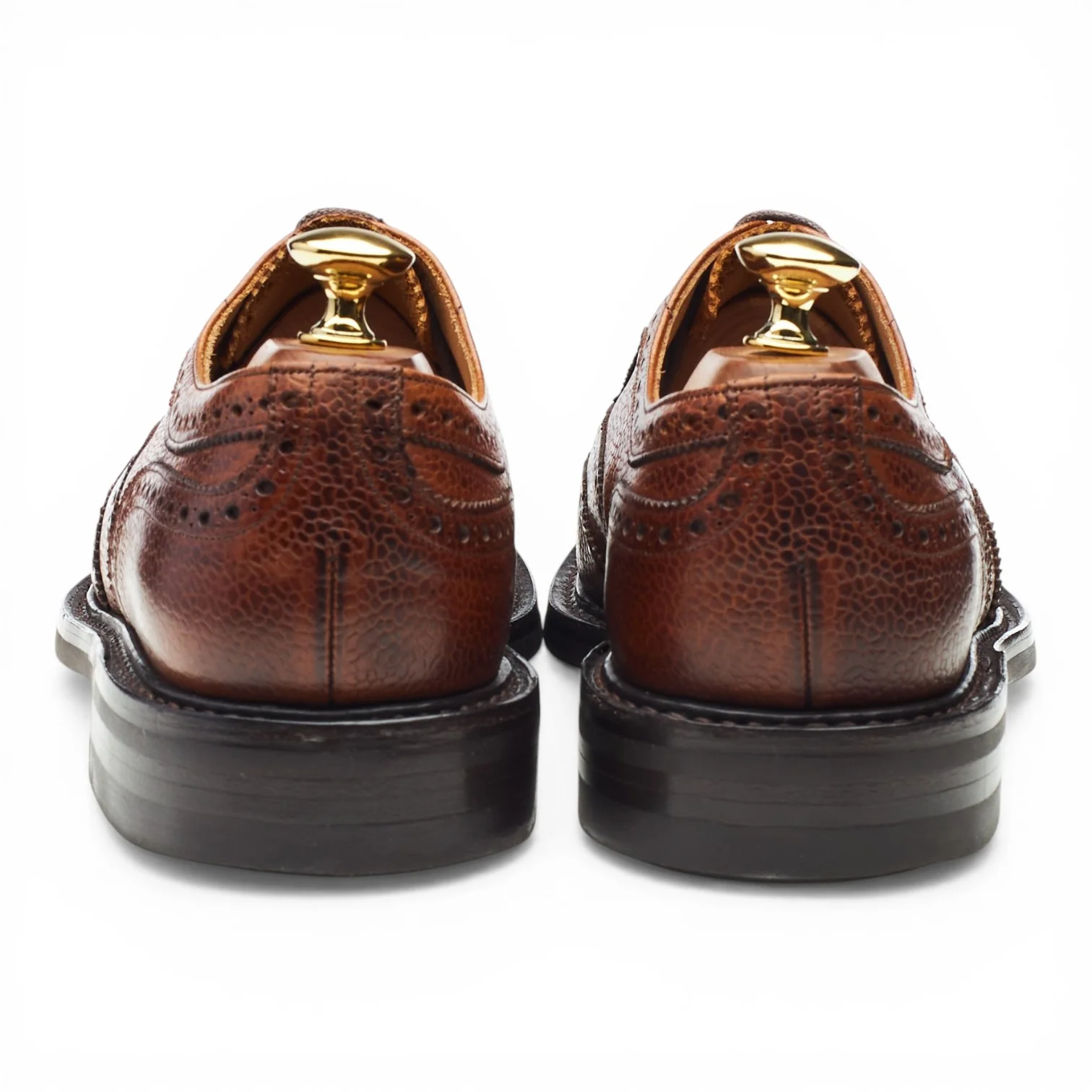 'Hythe' Tan Brown Grain Leather Oxford Brogues UK 6 F - Image 4