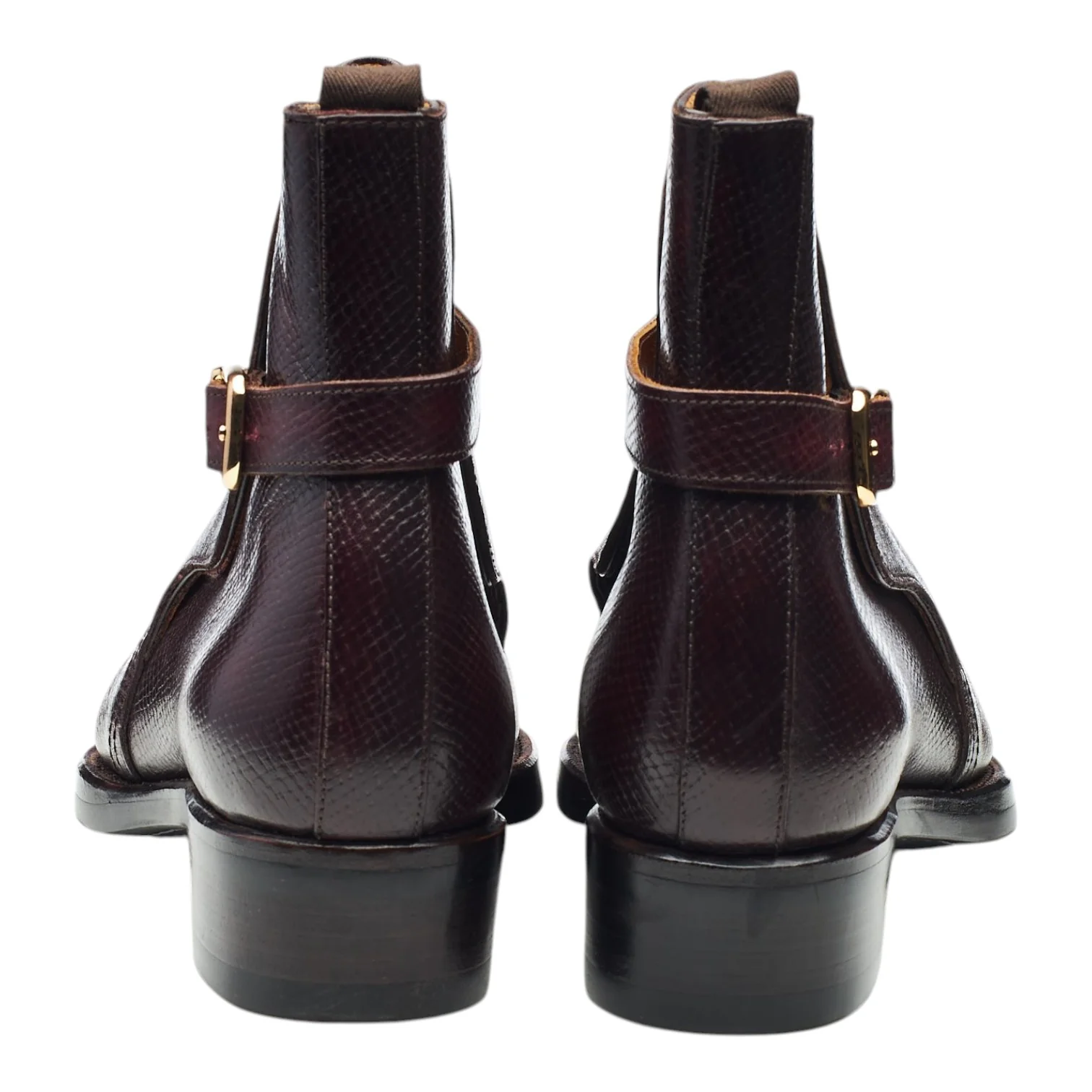 'Igor' Burgundy Grain Leather Jodhpur Boots UK 8.5 - Image 4