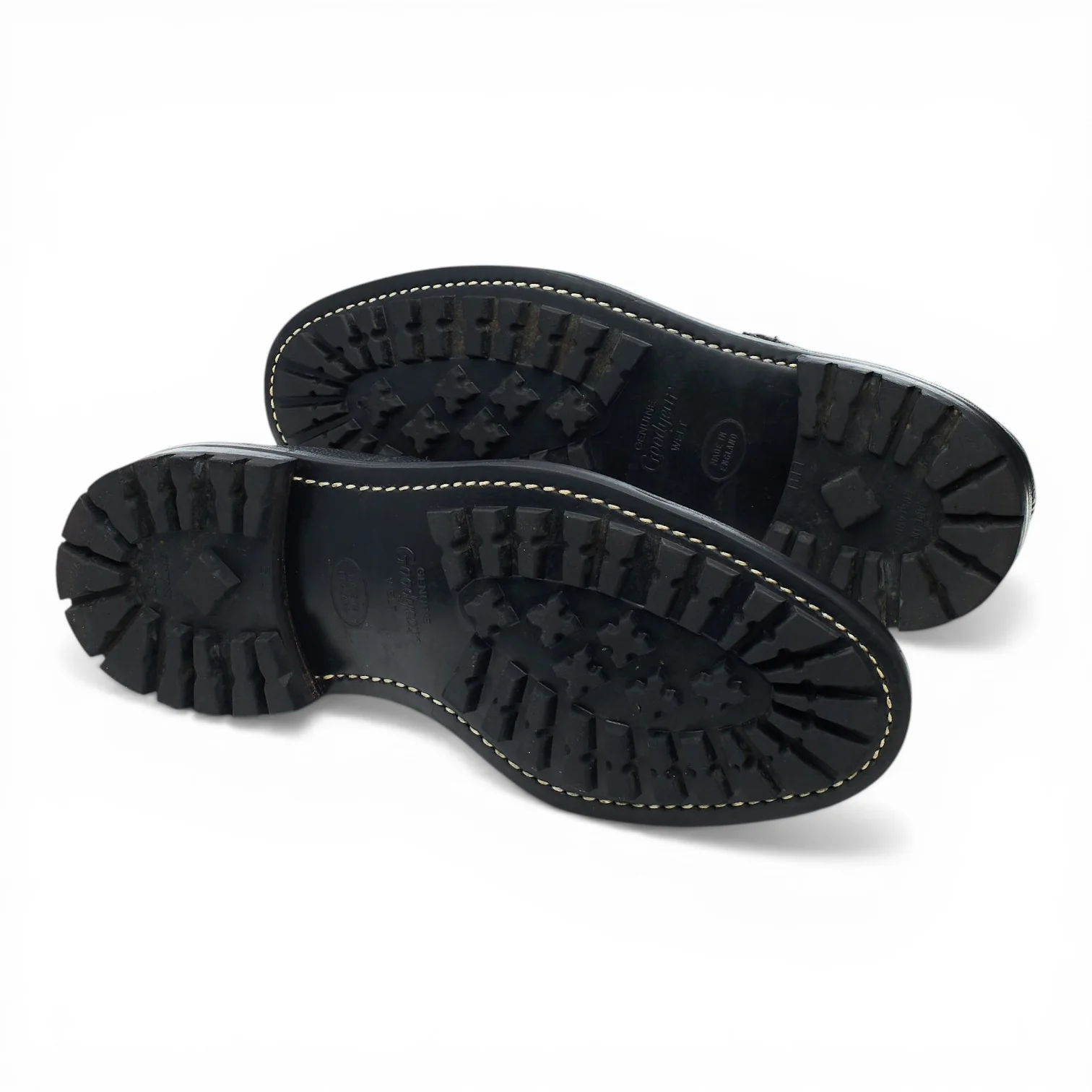 'Ilkley' Black Grain Leather Derby Brogues UK 10.5 - Image 5