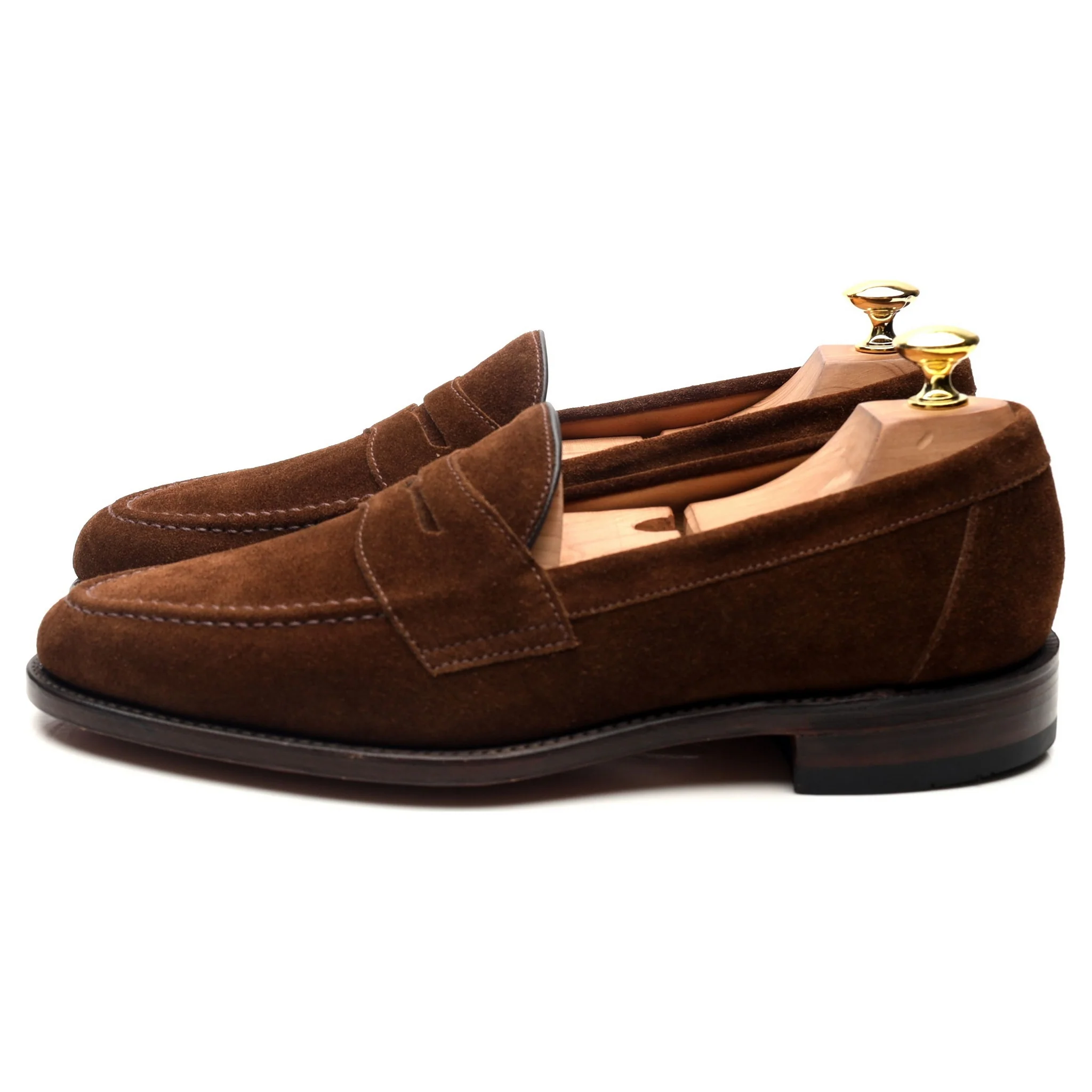 'Imperial' Brown Suede Loafers UK 8 F - Image 2