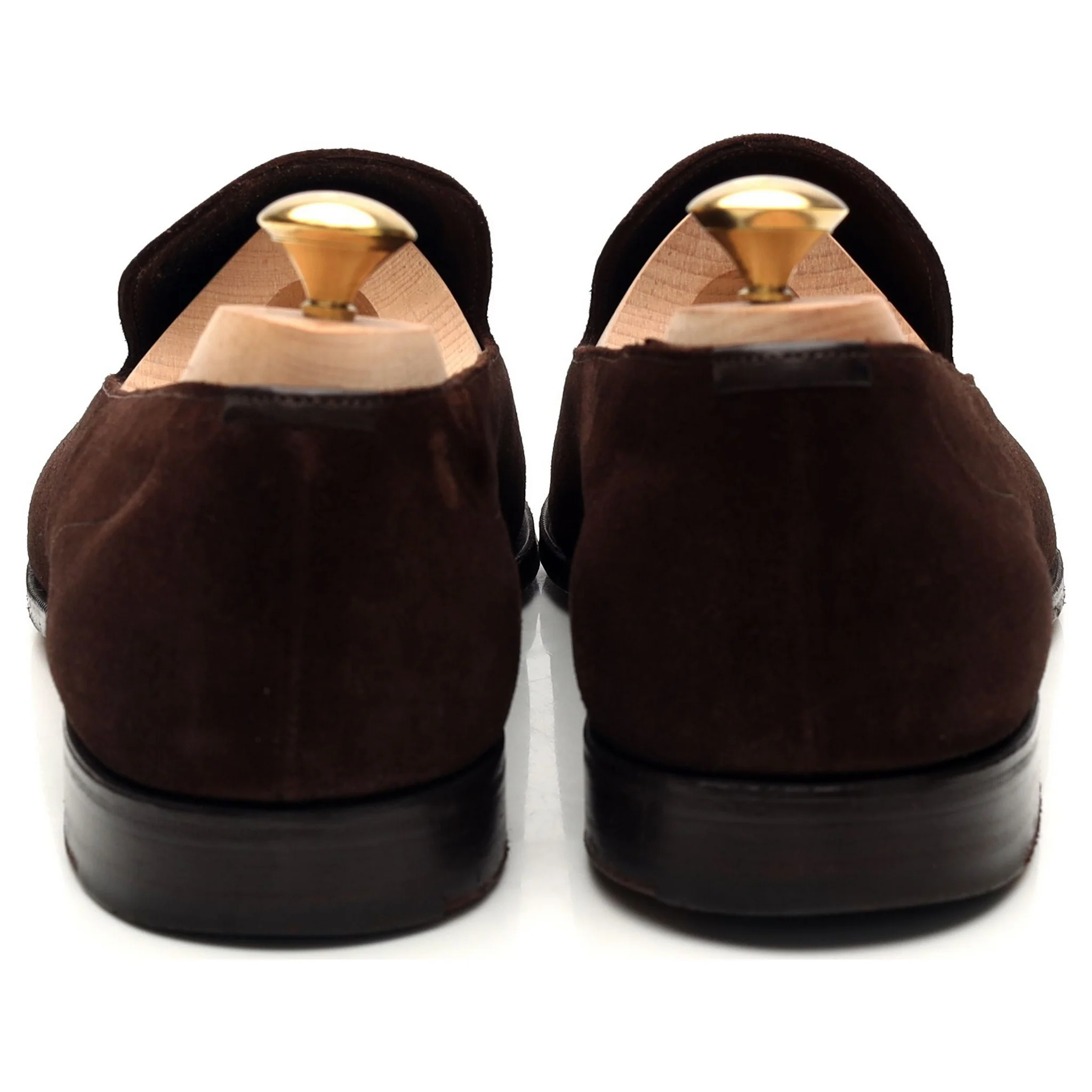 'Islington' Brown Suede Slip On Loafers UK 10 F - Image 4