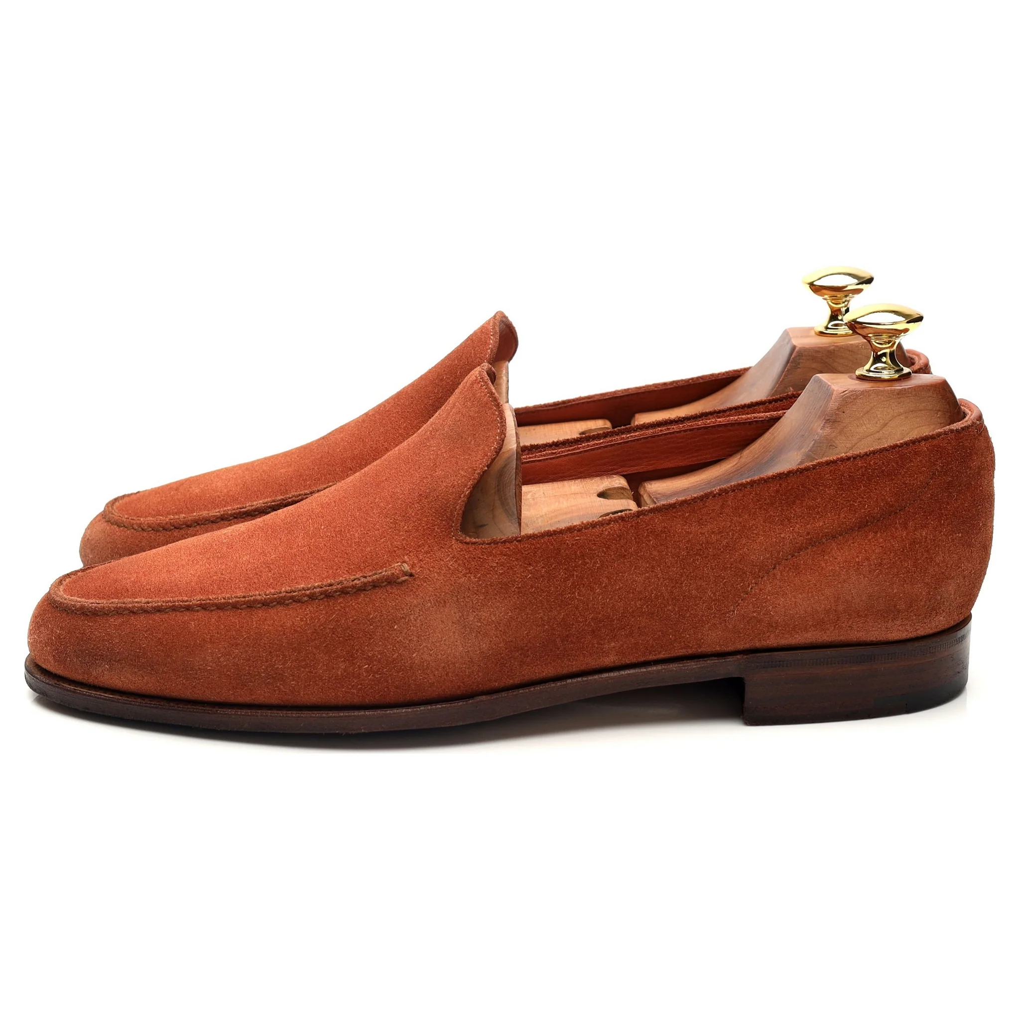 'Islington' Tan Brown Suede Slip On Loafers UK 8 E - Image 3