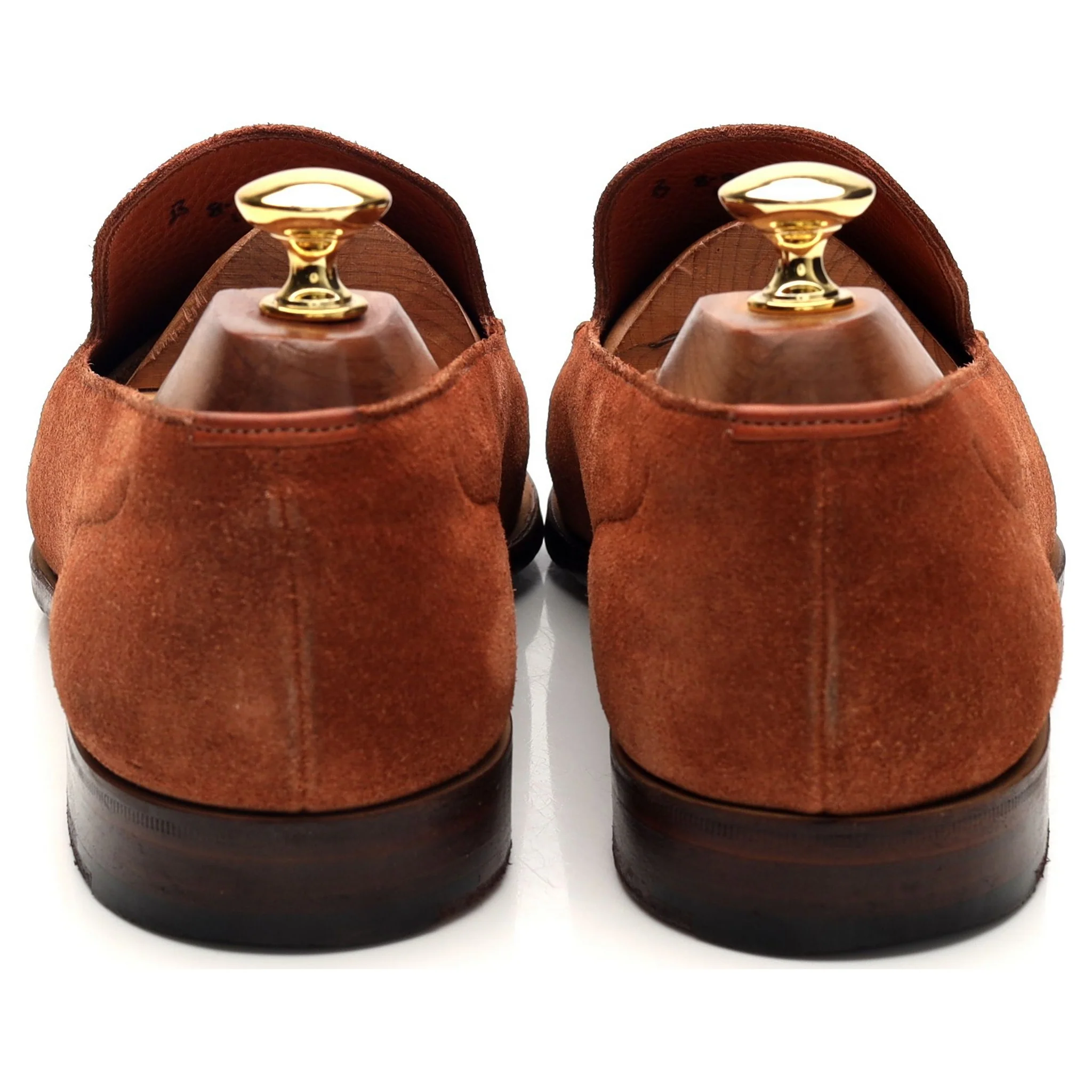 'Islington' Tan Brown Suede Slip On Loafers UK 8 E - Image 4