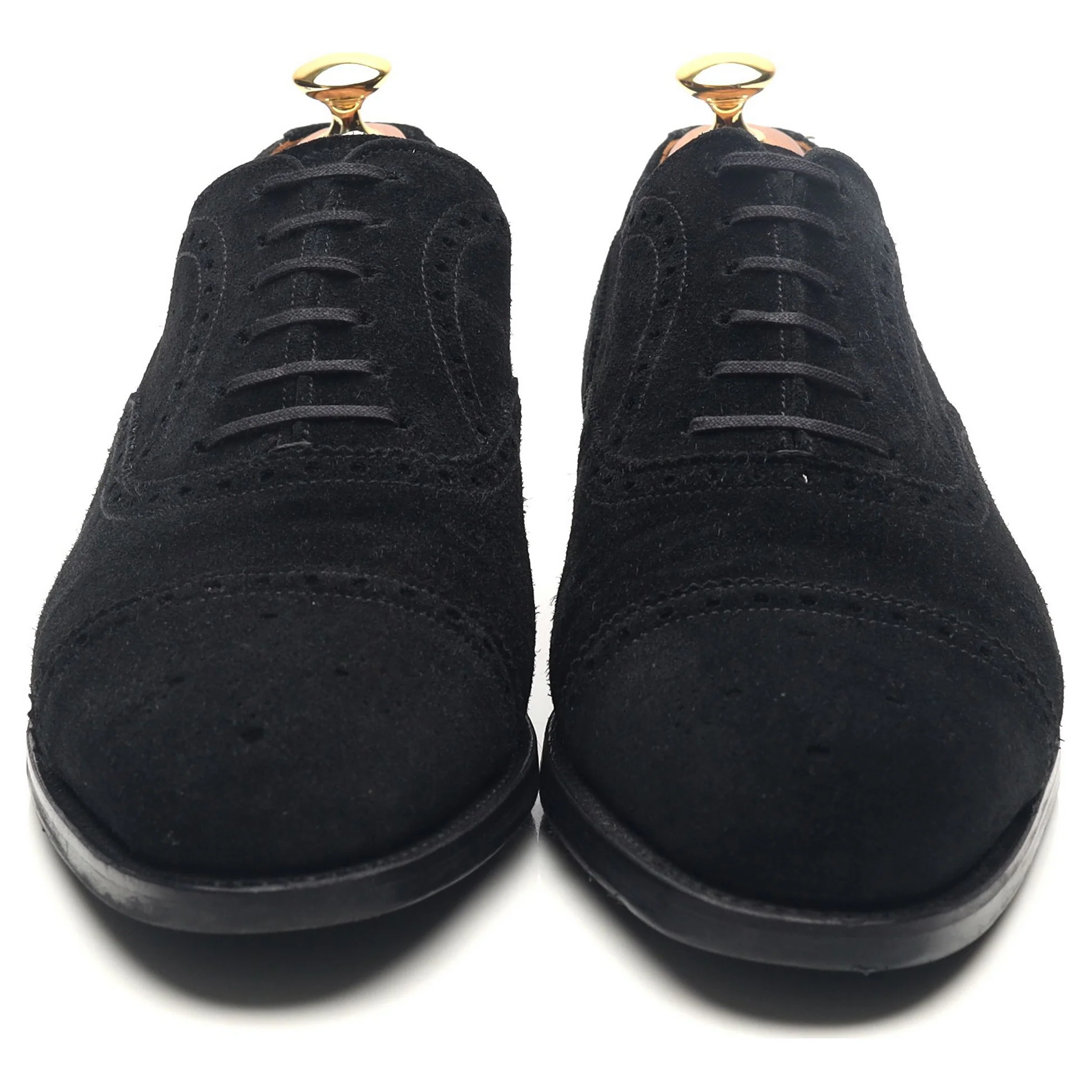 'Wenatchee' Black Suede Oxford Semi Brogues UK 10 E - Image 8