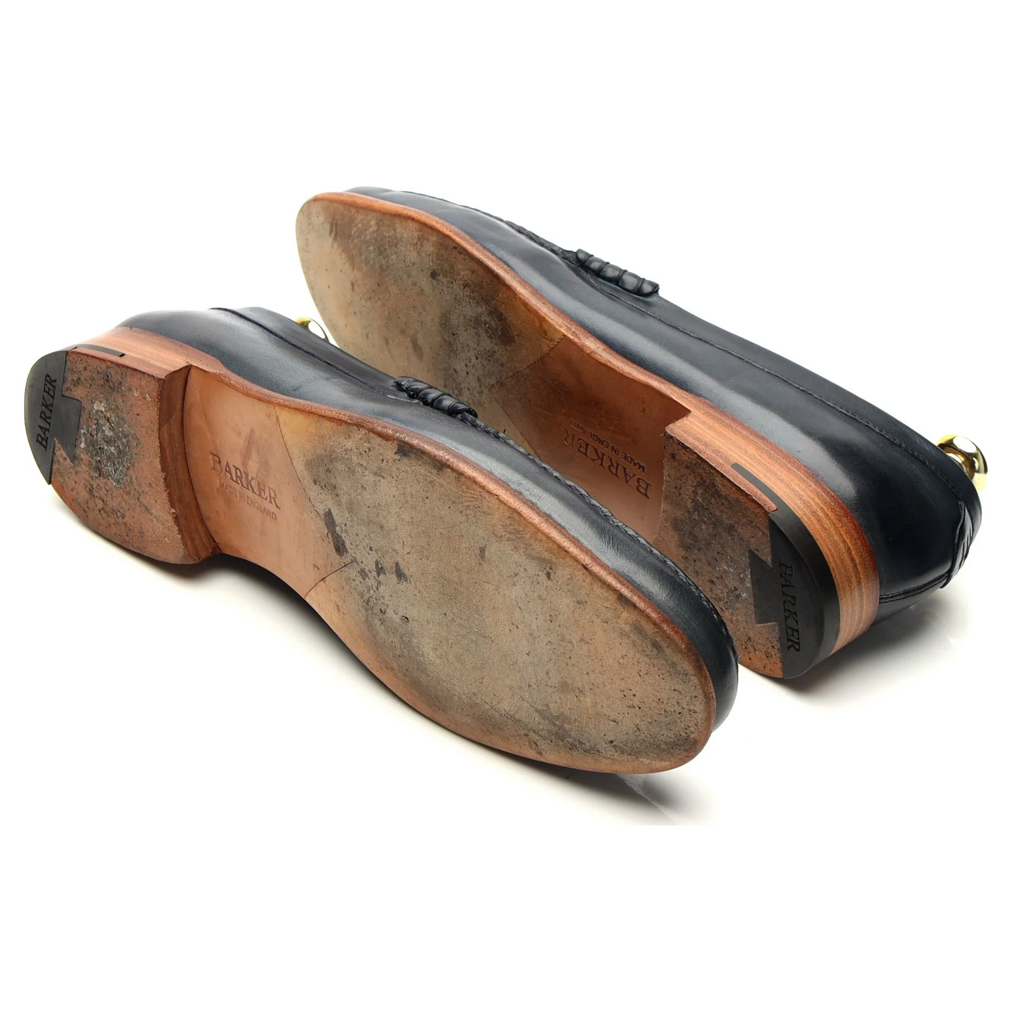 'Jack 2' Navy Blue Leather Loafers UK 7.5 F - Image 5