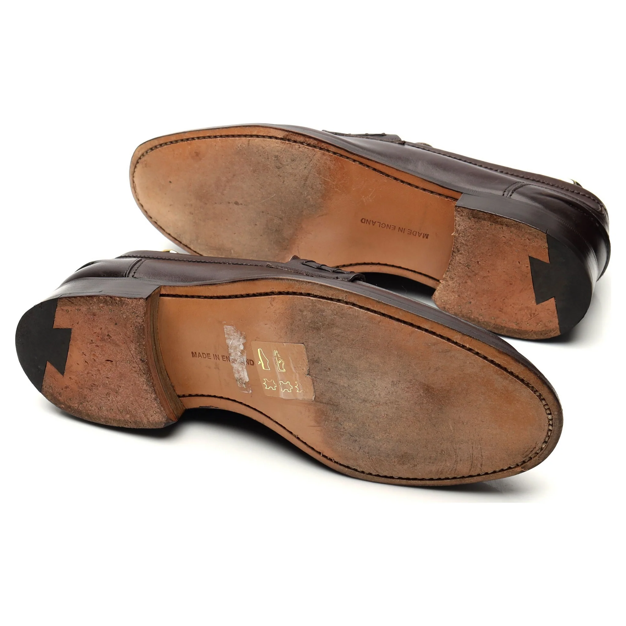 'Jake' Dark Brown Leather Loafers UK 6.5 - Image 5