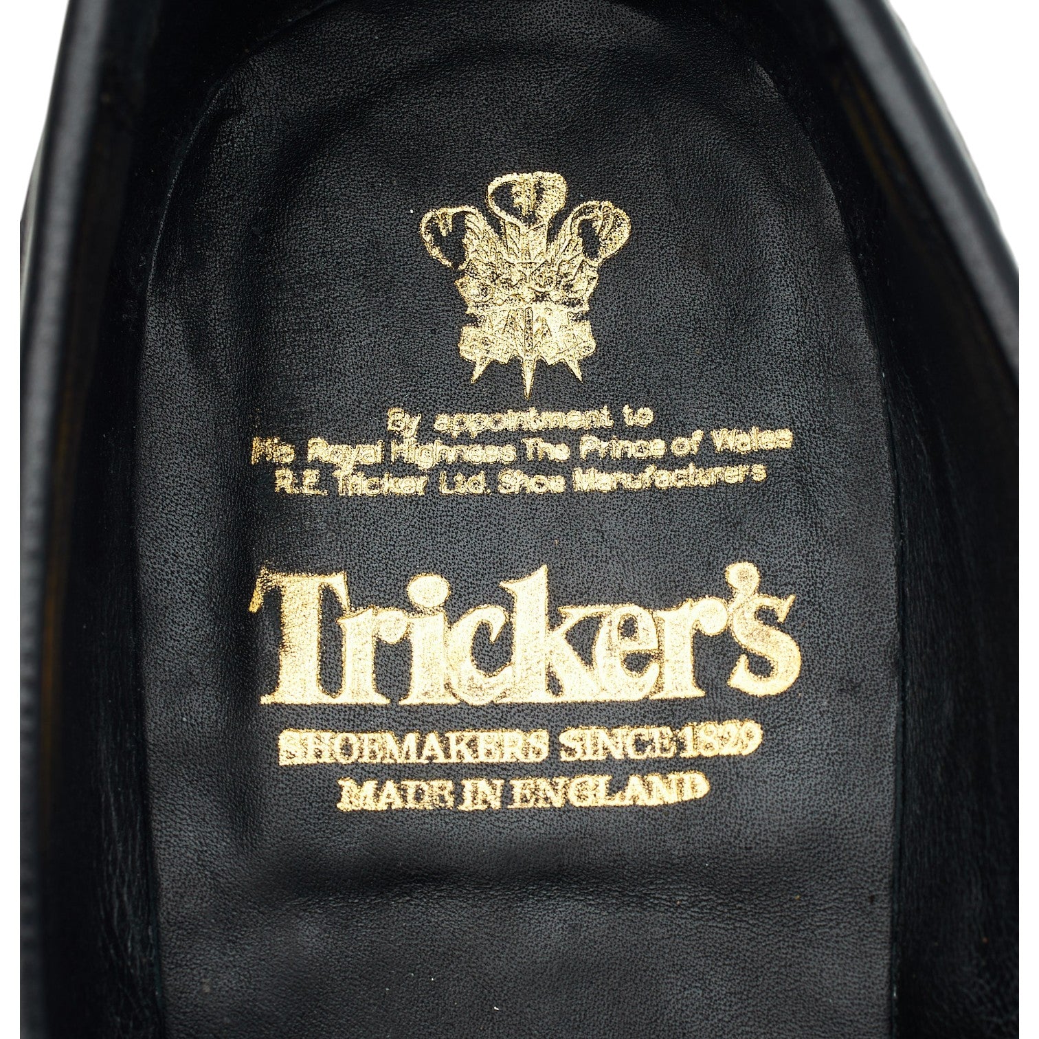'James' Black Leather Loafers UK 9 - Image 6