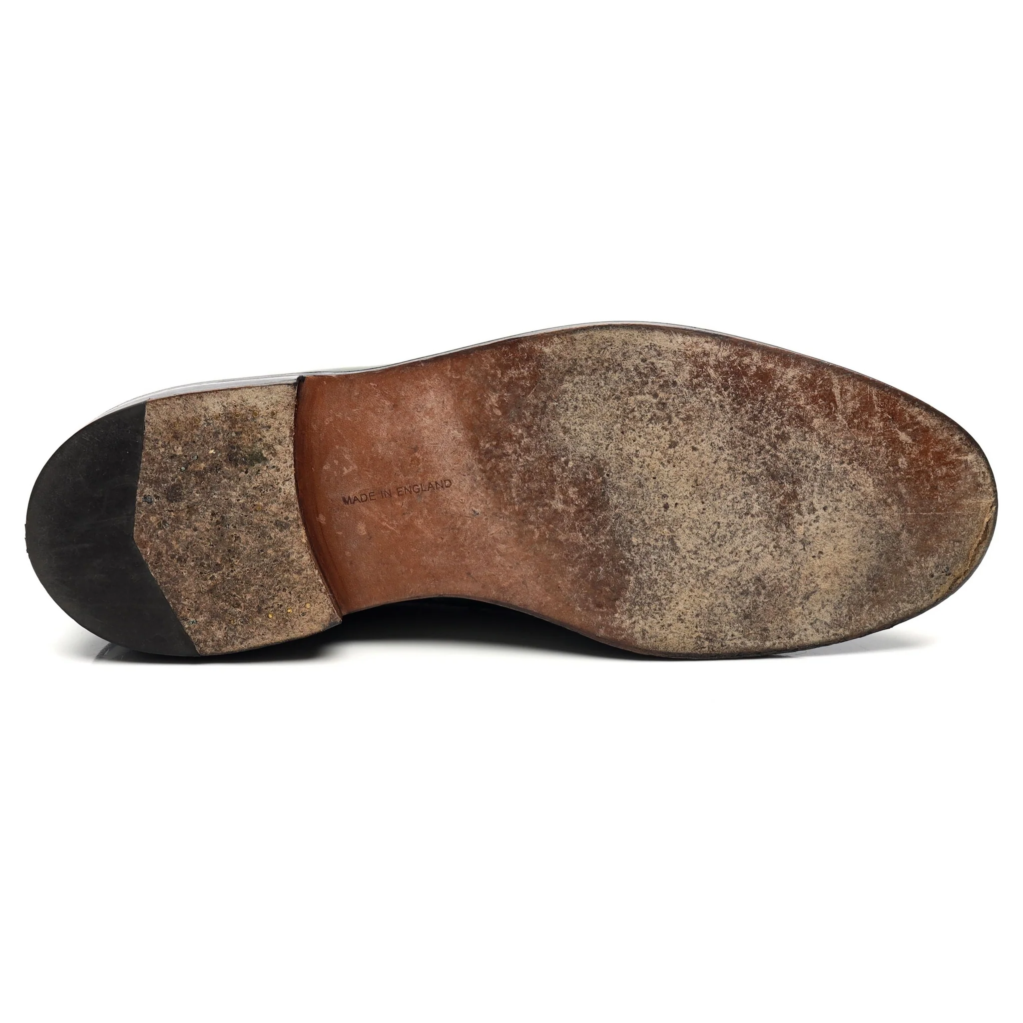 'James' Green Leather Loafers UK 11.5 - Image 11