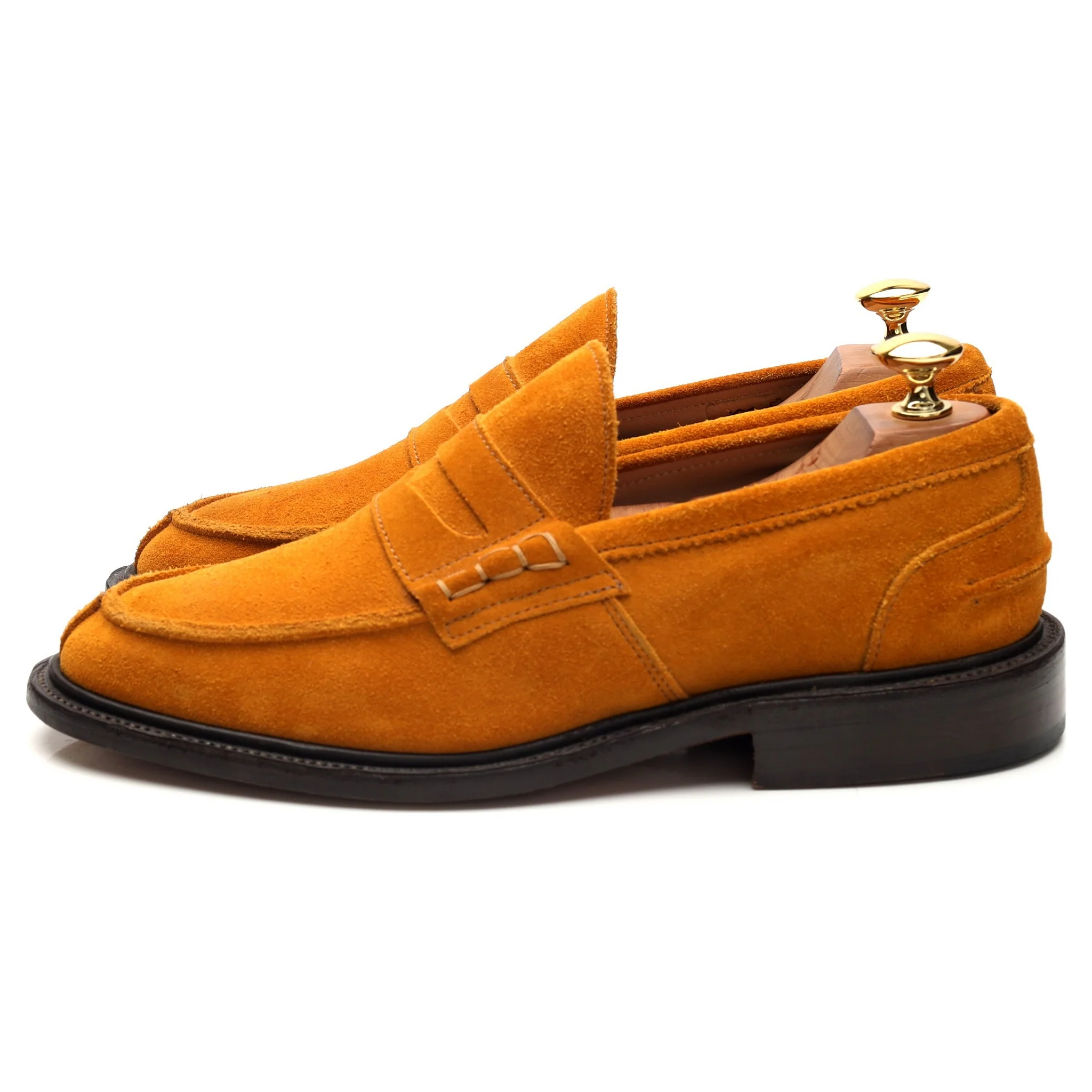 'James' Tan Brown Suede Loafers UK 6 - Image 3