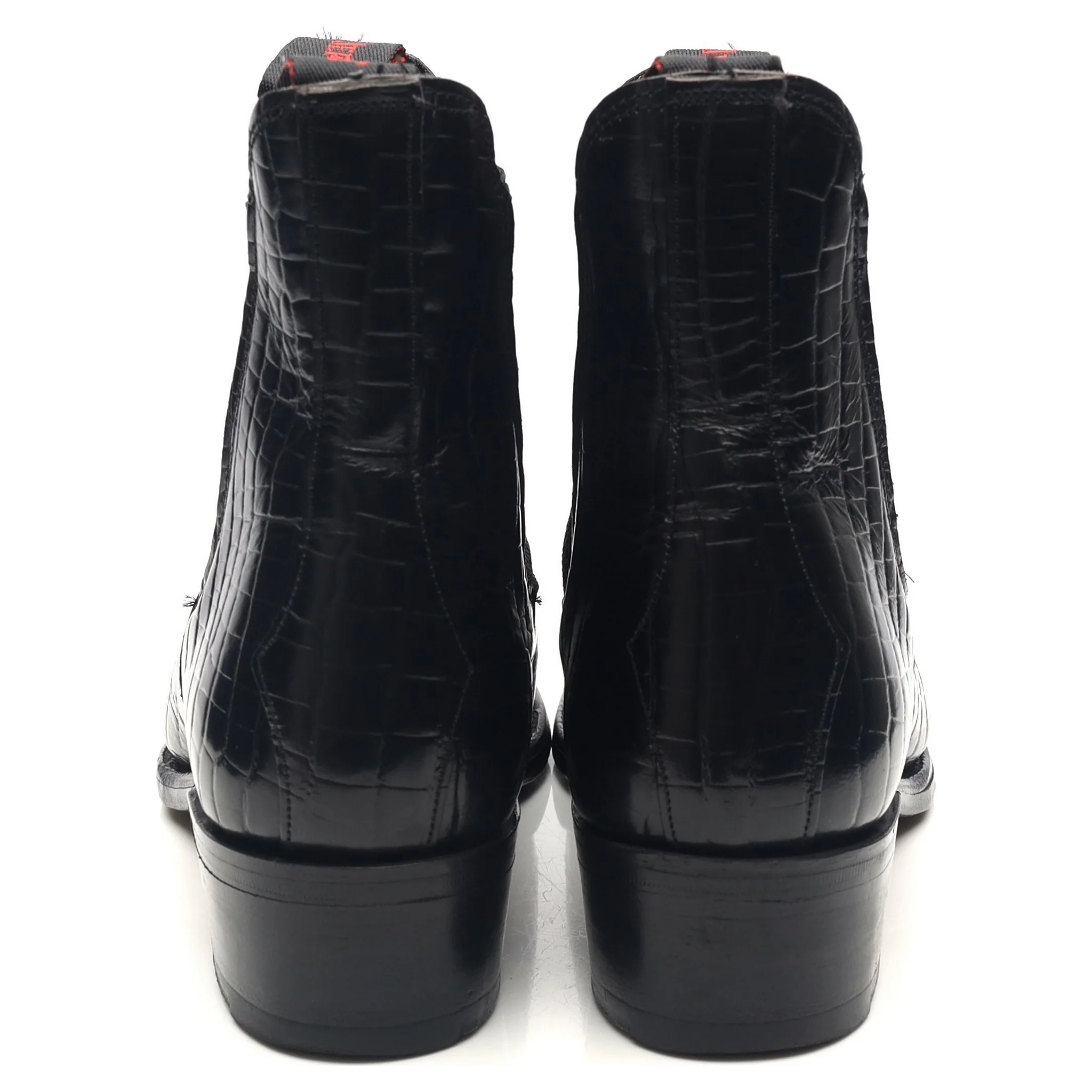 Women's Black Leather Chelsea Boots UK 6 - Image 4