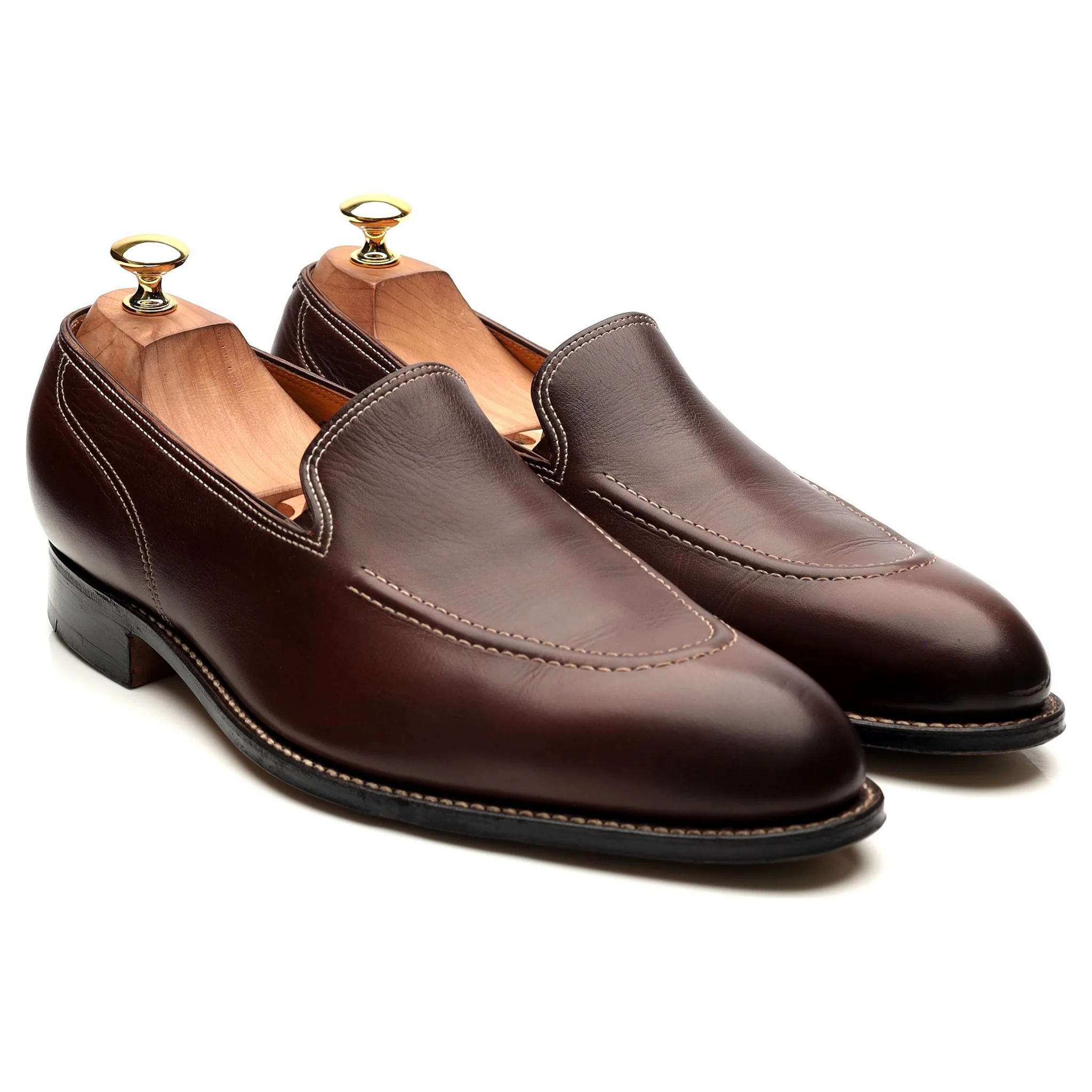 'Bahamas' Brown Leather Loafers UK 10 E - Image 7