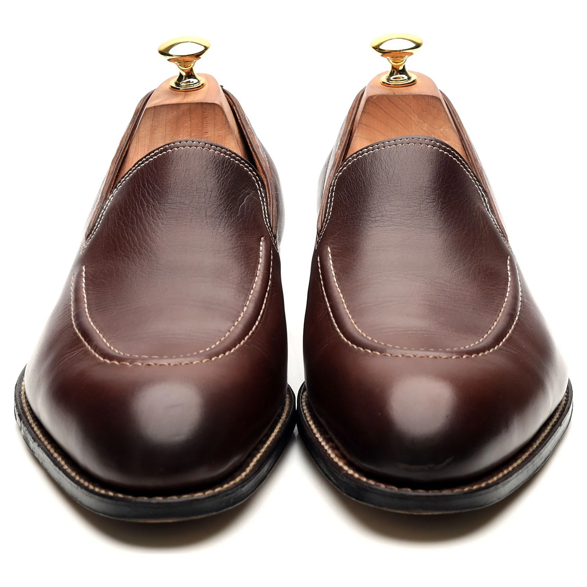 'Bahamas' Brown Leather Loafers UK 10 E - Image 8