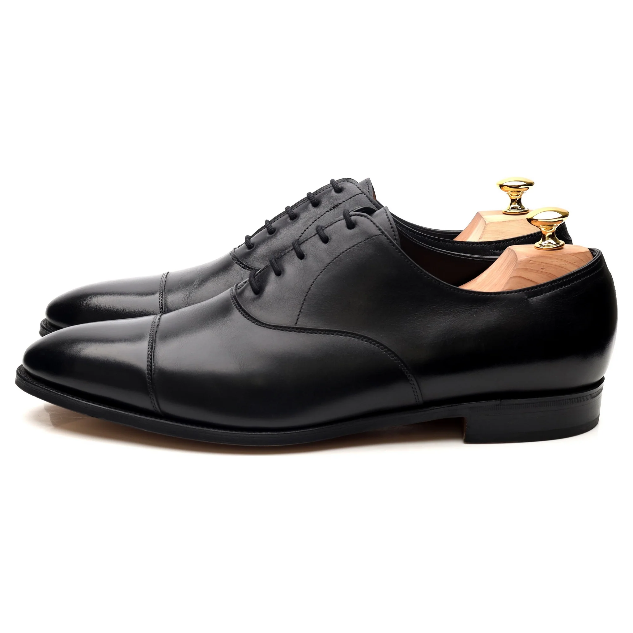 'City II' Black Leather Oxford UK 11 E - Image 2