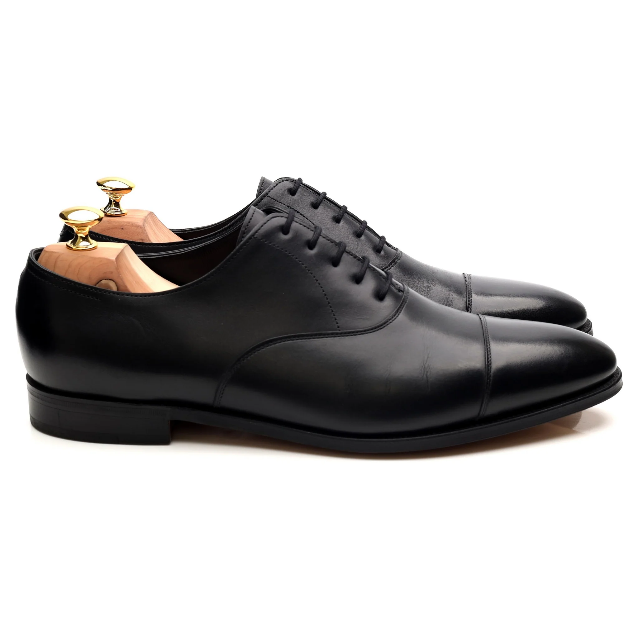 'City II' Black Leather Oxford UK 11 E - Image 6