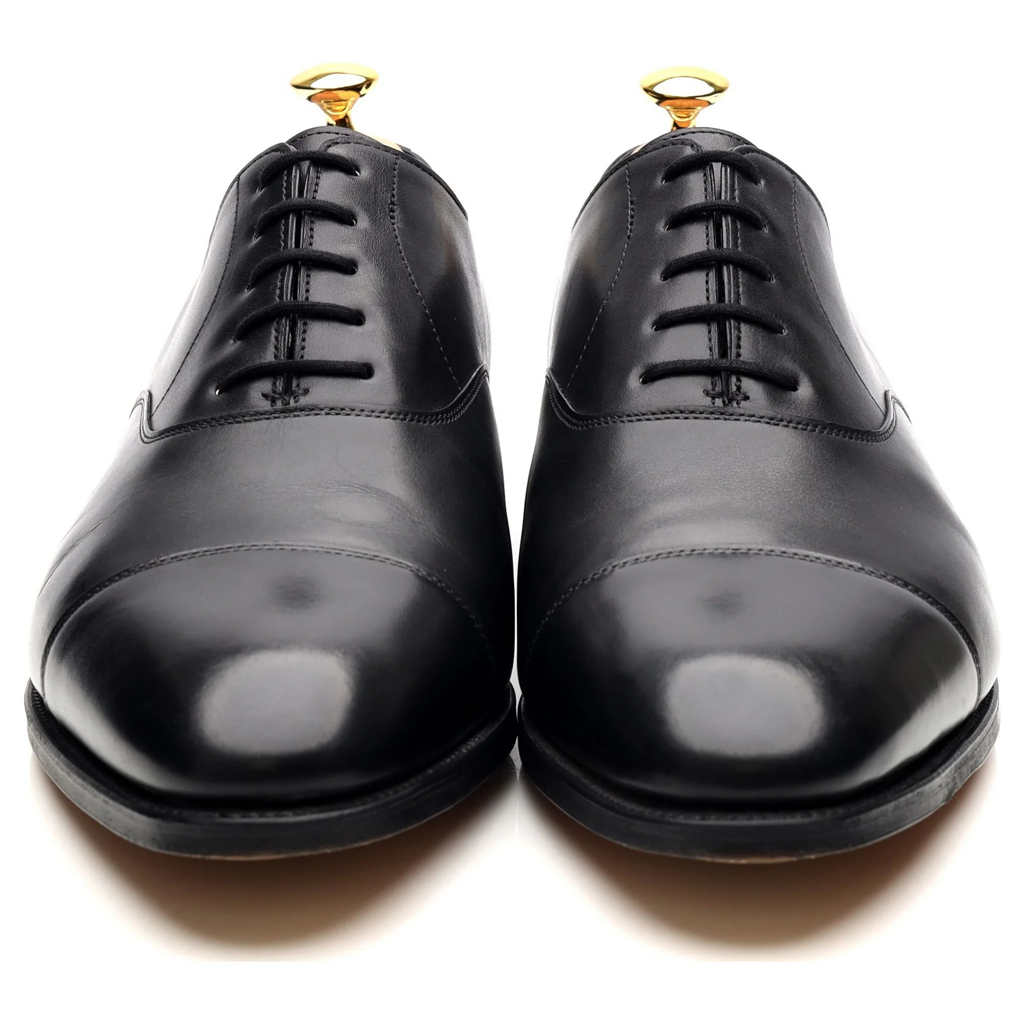 'City II' Black Leather Oxford UK 11 E - Image 8