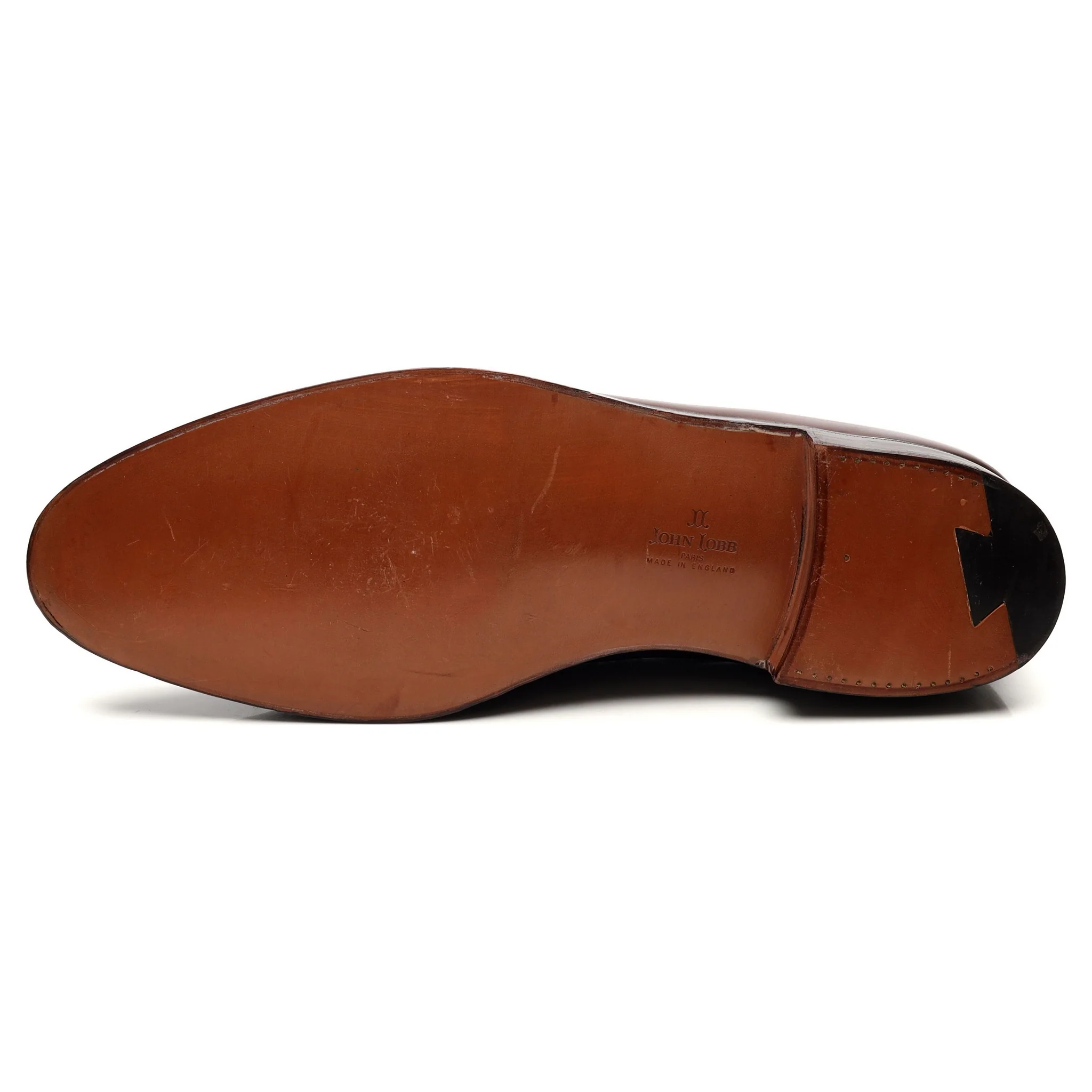 'Jihel' Dark Brown Leather Tassel Loafers UK 10.5 E - Image 10