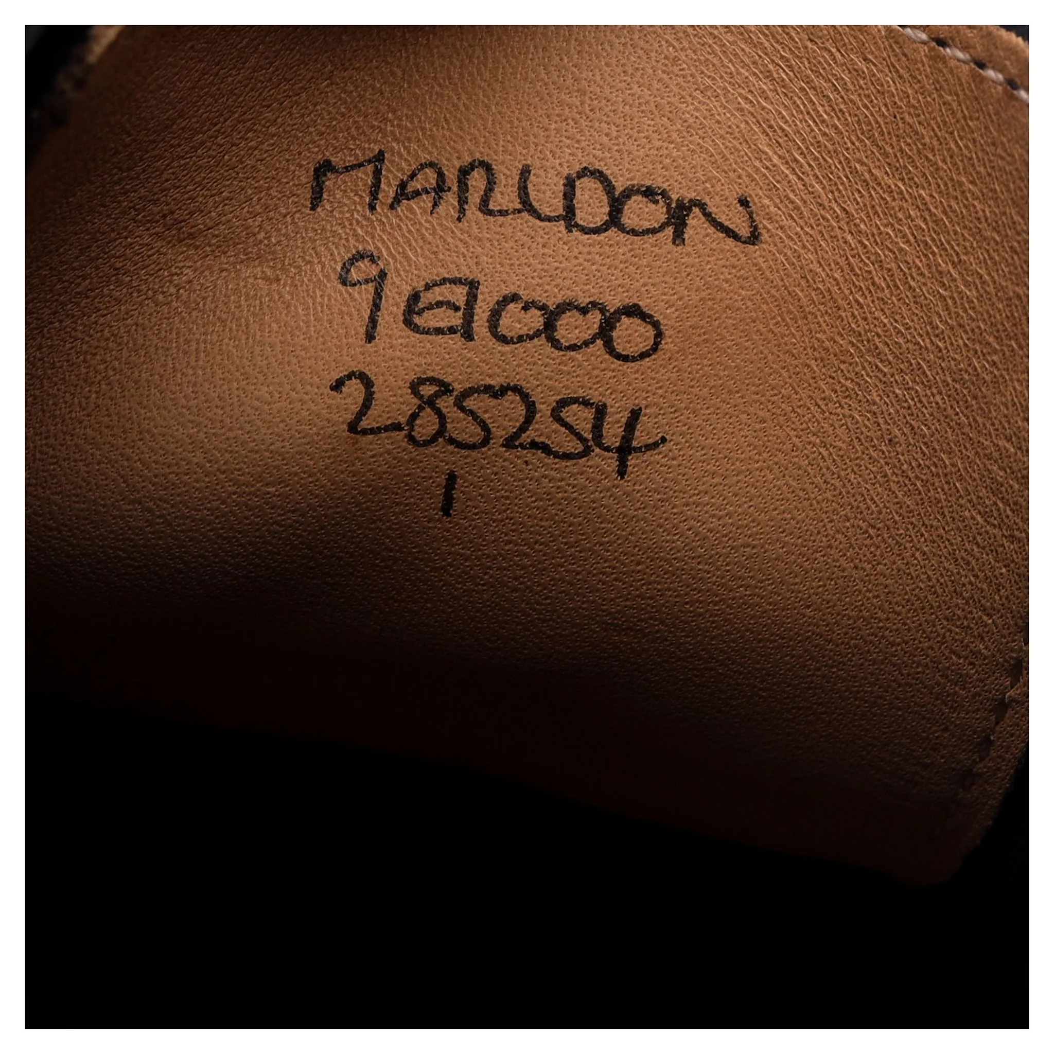'Marldon' Black Leather Wholecut Oxford UK 9 E - Image 13