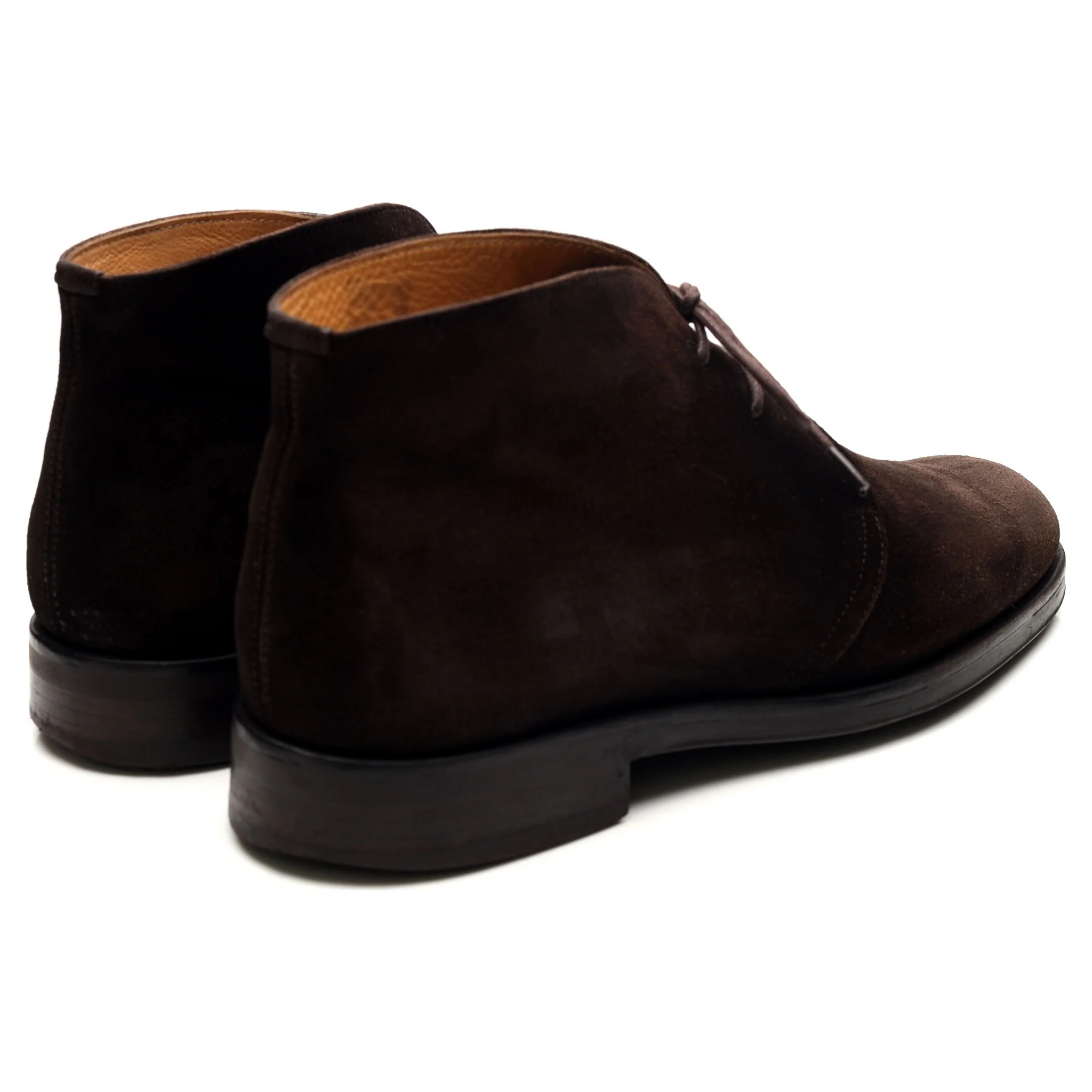 'Augusta' Dark Brown Suede Chukka Boots UK 10 - Image 5