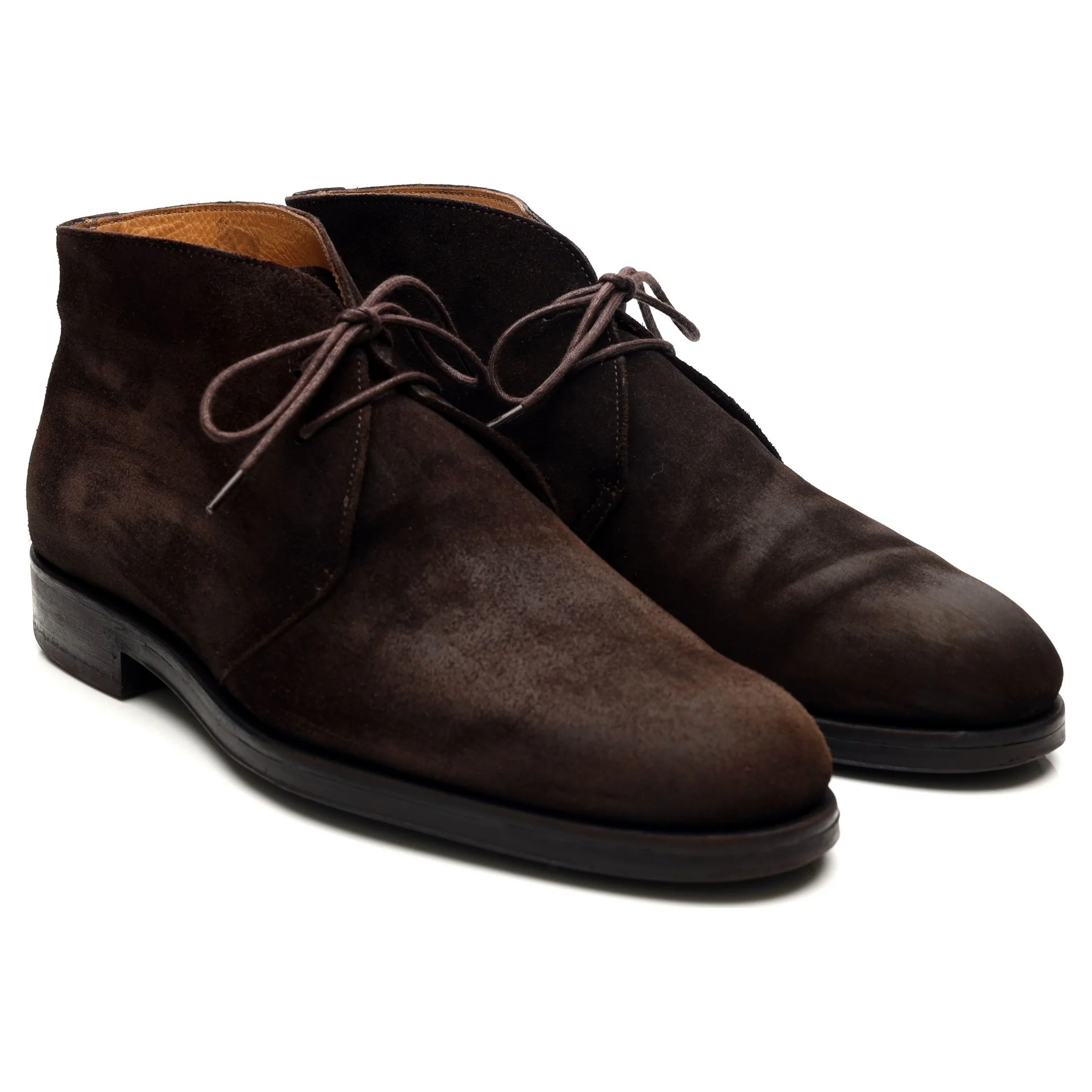 'Augusta' Dark Brown Suede Chukka Boots UK 10 - Image 7