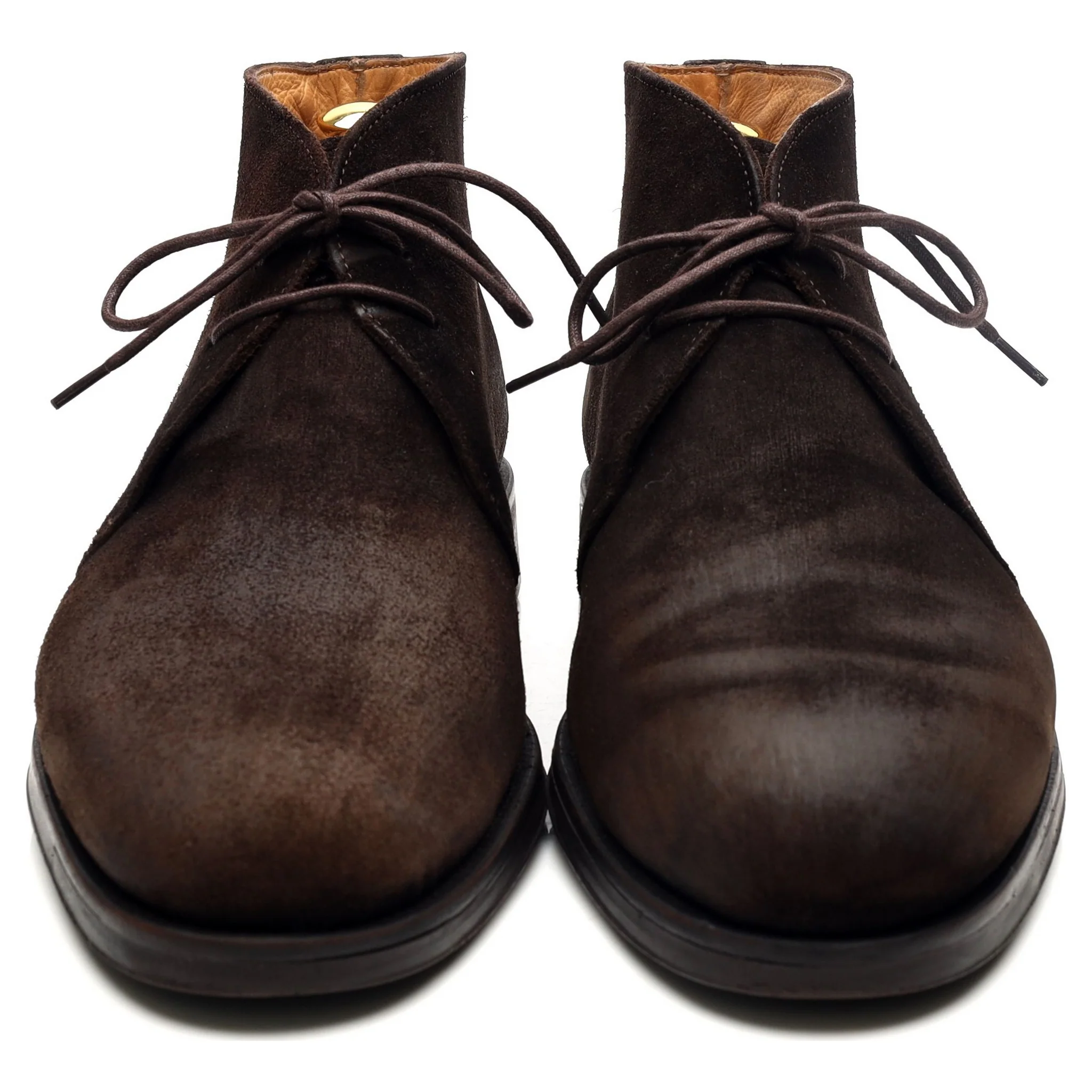 'Augusta' Dark Brown Suede Chukka Boots UK 10 - Image 8