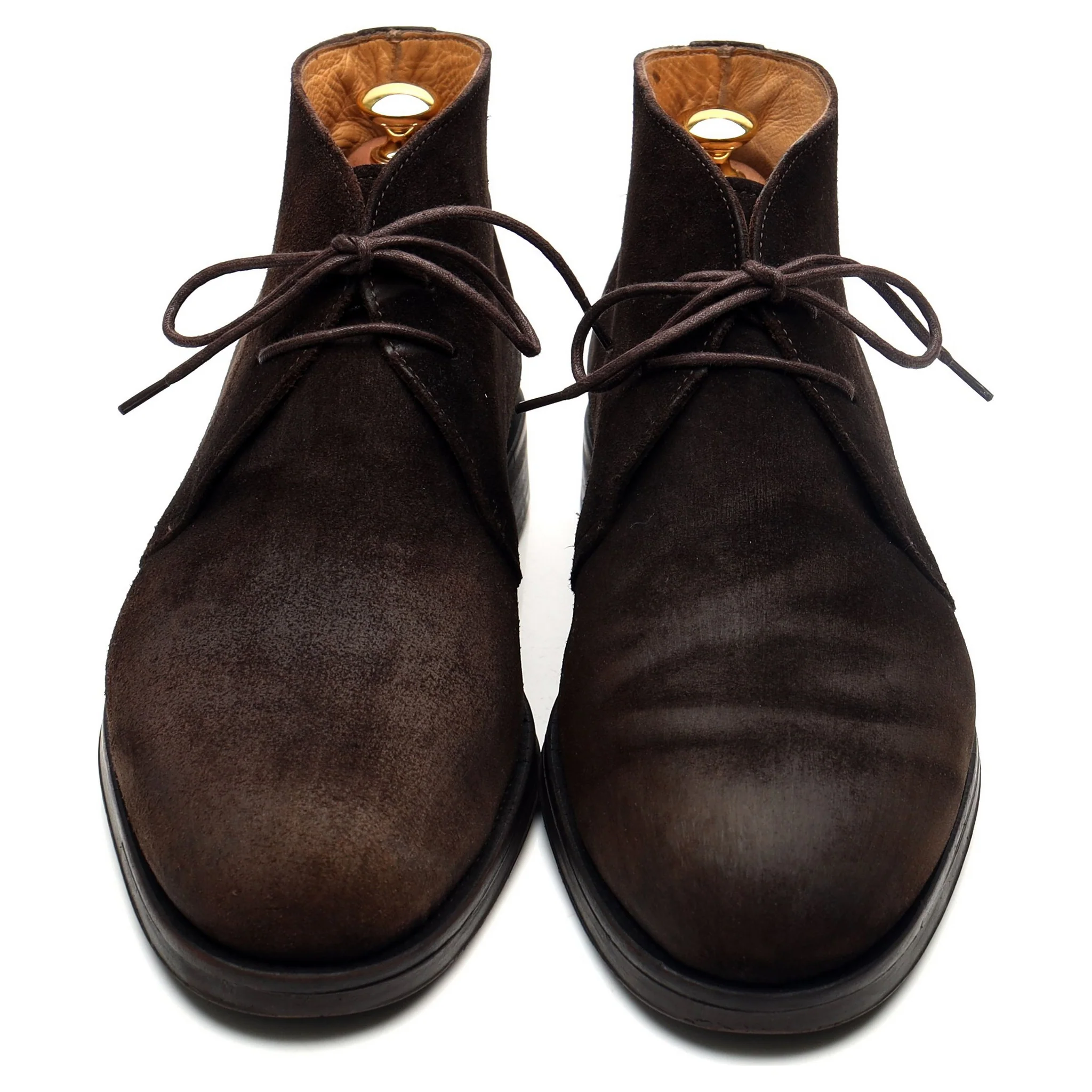 'Augusta' Dark Brown Suede Chukka Boots UK 10 - Image 9
