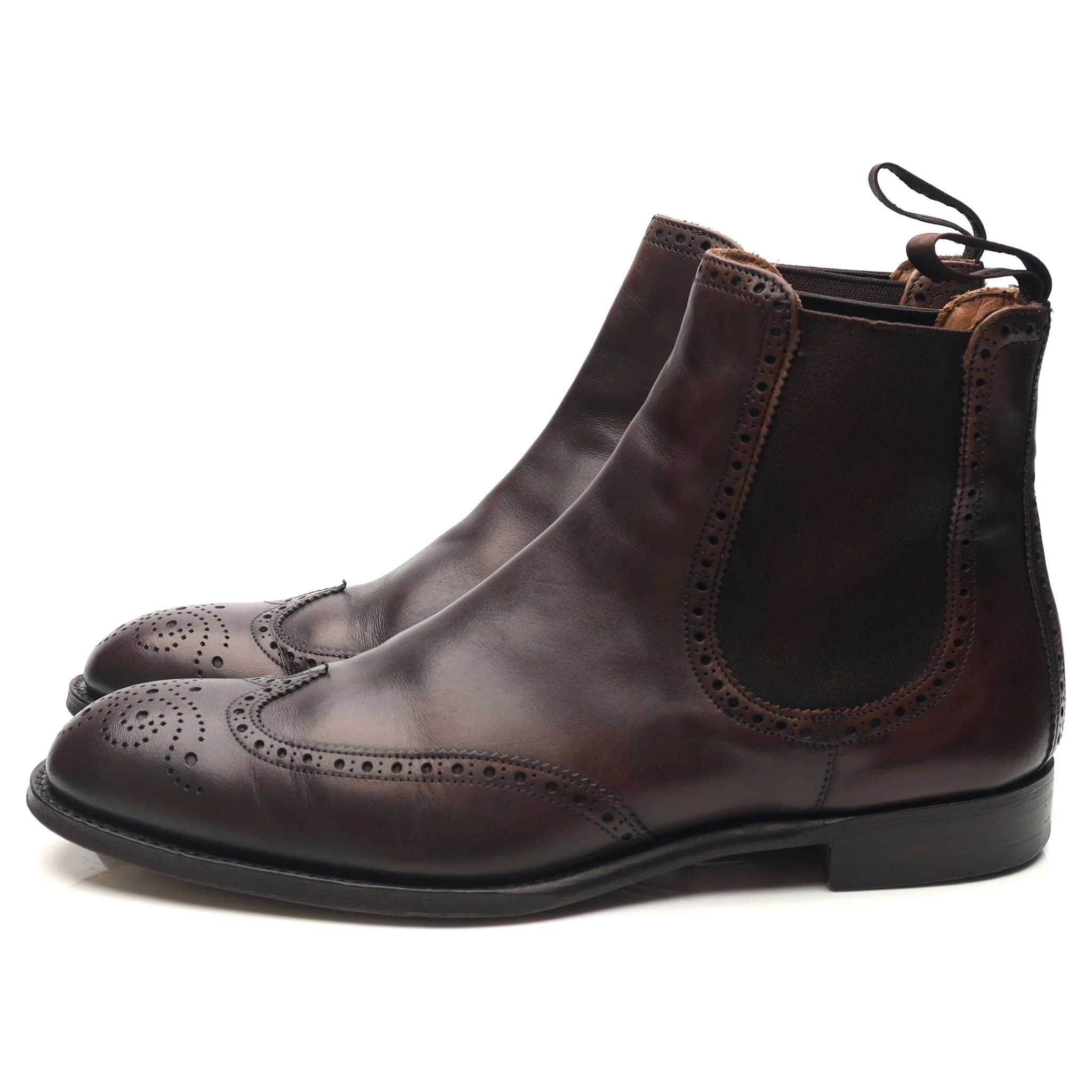 'Albert II' Dark Brown Leather Chelsea Boots UK 7 F - Image 2