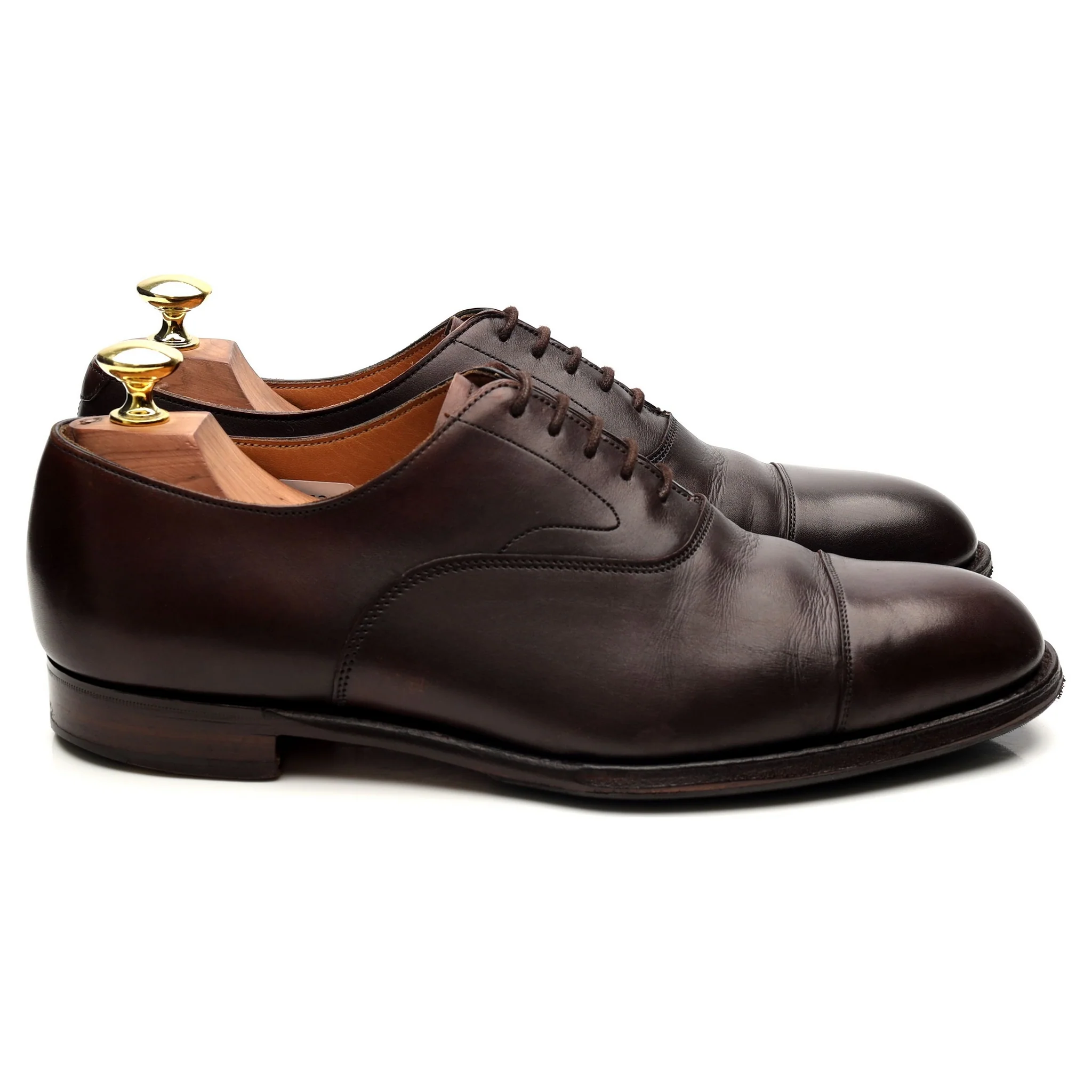 'Alfred' Dark Brown Leather Oxford UK 7 G - Image 6