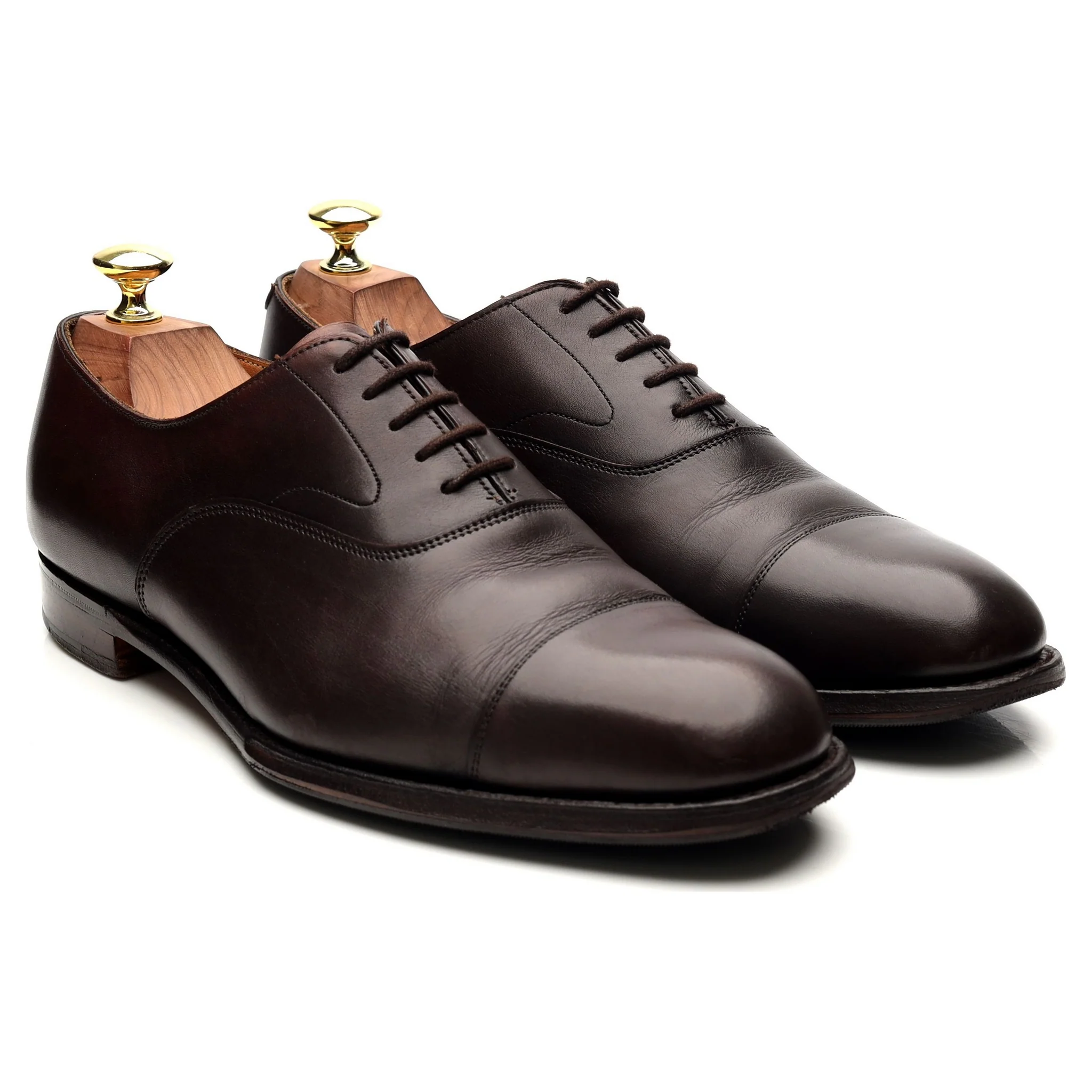 'Alfred' Dark Brown Leather Oxford UK 7 G - Image 7