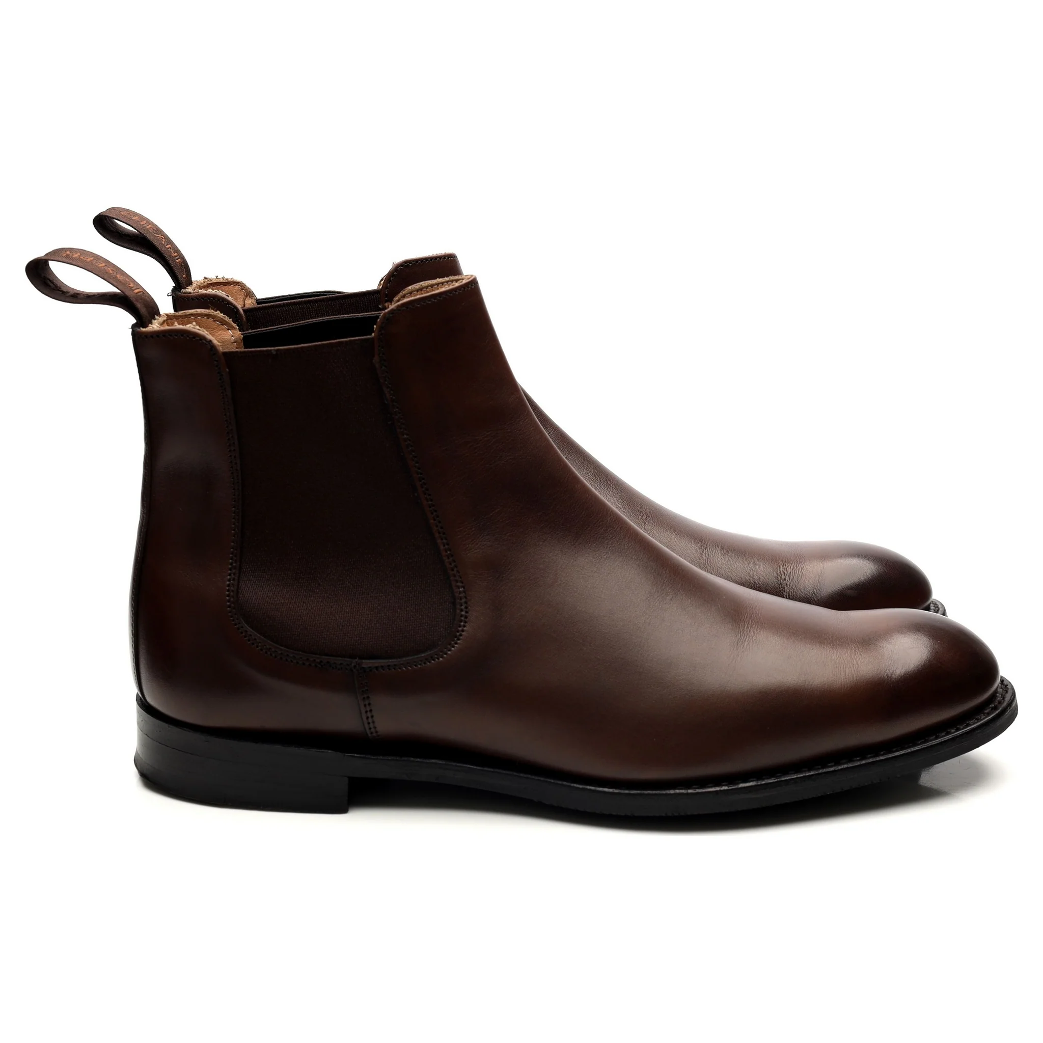 'Godfrey' Dark Brown Leather Chelsea Boots UK 9.5 F - Image 6