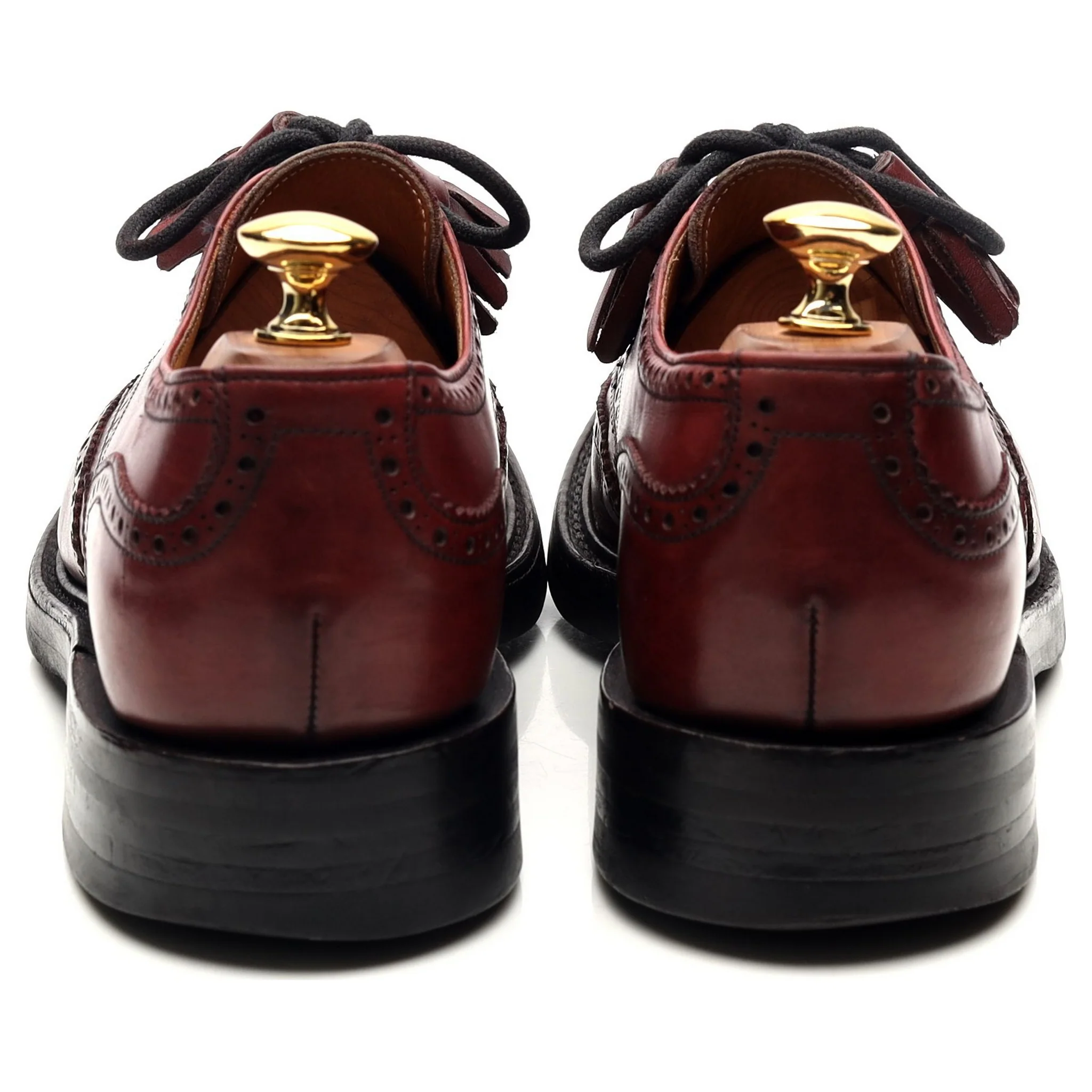 Women's 'Esme' Burgundy Leather Brogues UK 6.5 D - Image 4