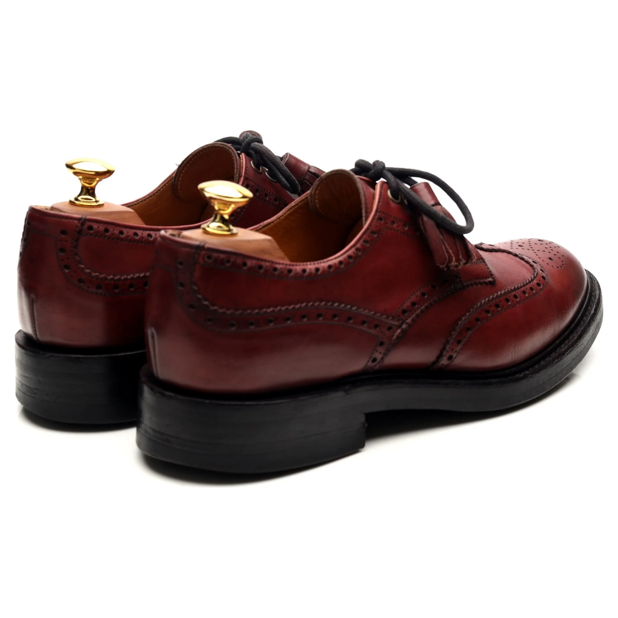 Women's 'Esme' Burgundy Leather Brogues UK 6.5 D - Image 5