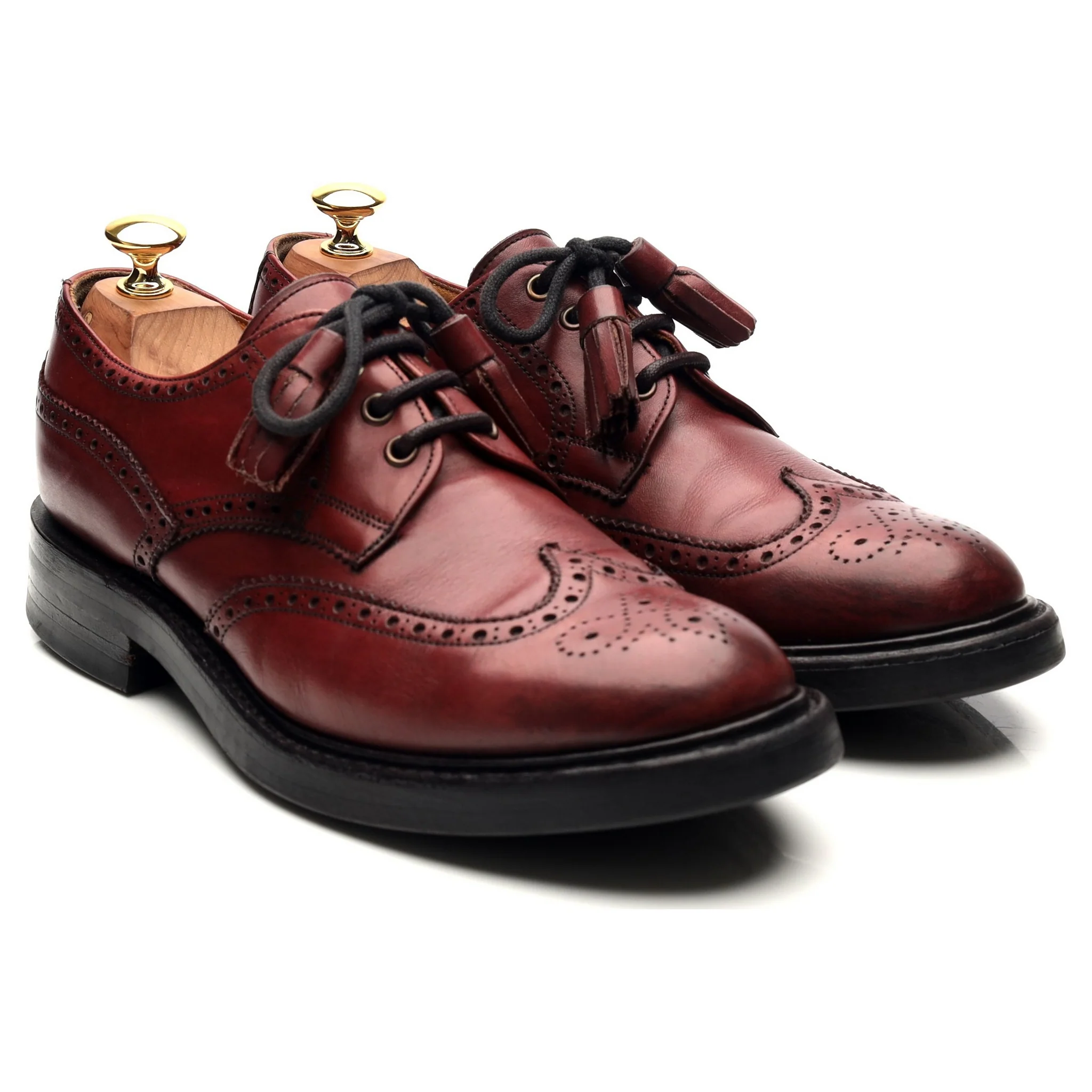 Women's 'Esme' Burgundy Leather Brogues UK 6.5 D - Image 7