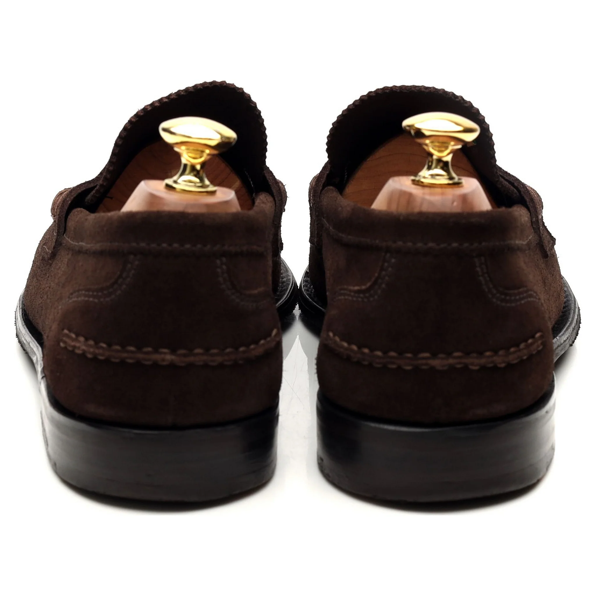 'Dover D' Dark Brown Suede Loafers UK 8 F - Image 4