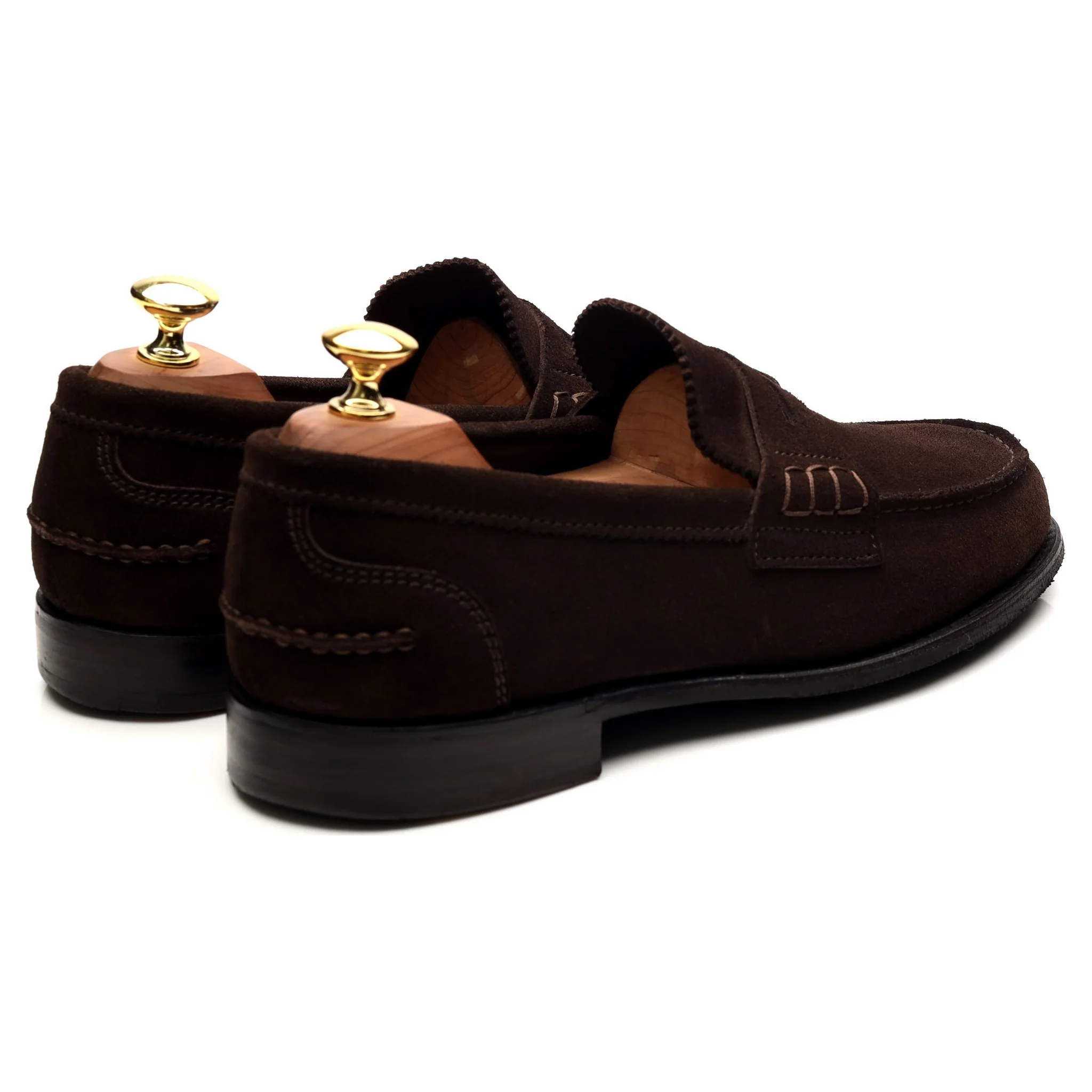'Dover D' Dark Brown Suede Loafers UK 8 F - Image 5