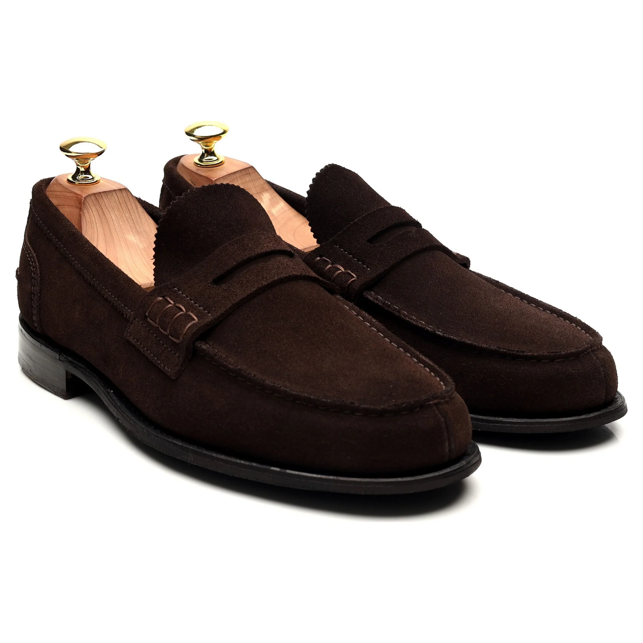 'Dover D' Dark Brown Suede Loafers UK 8 F - Image 7