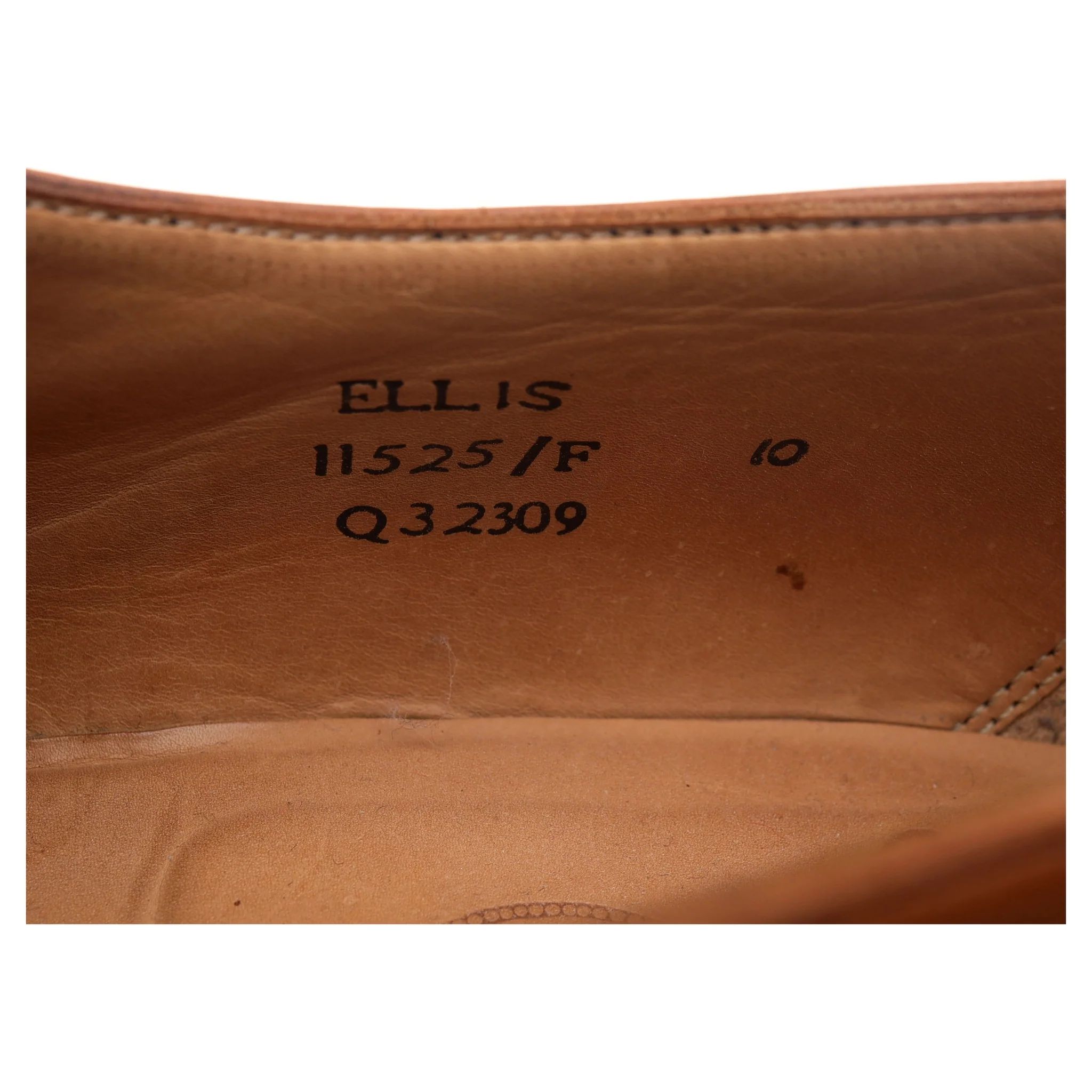 'Ellis' Tan Brown Leather Loafers UK 10 F - Image 13
