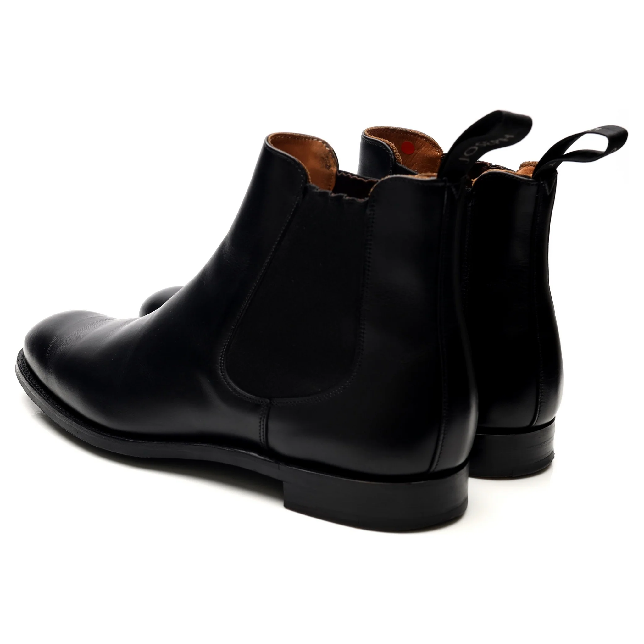 'Godfrey' Black Leather Chelsea Boots UK 9.5 F - Image 3