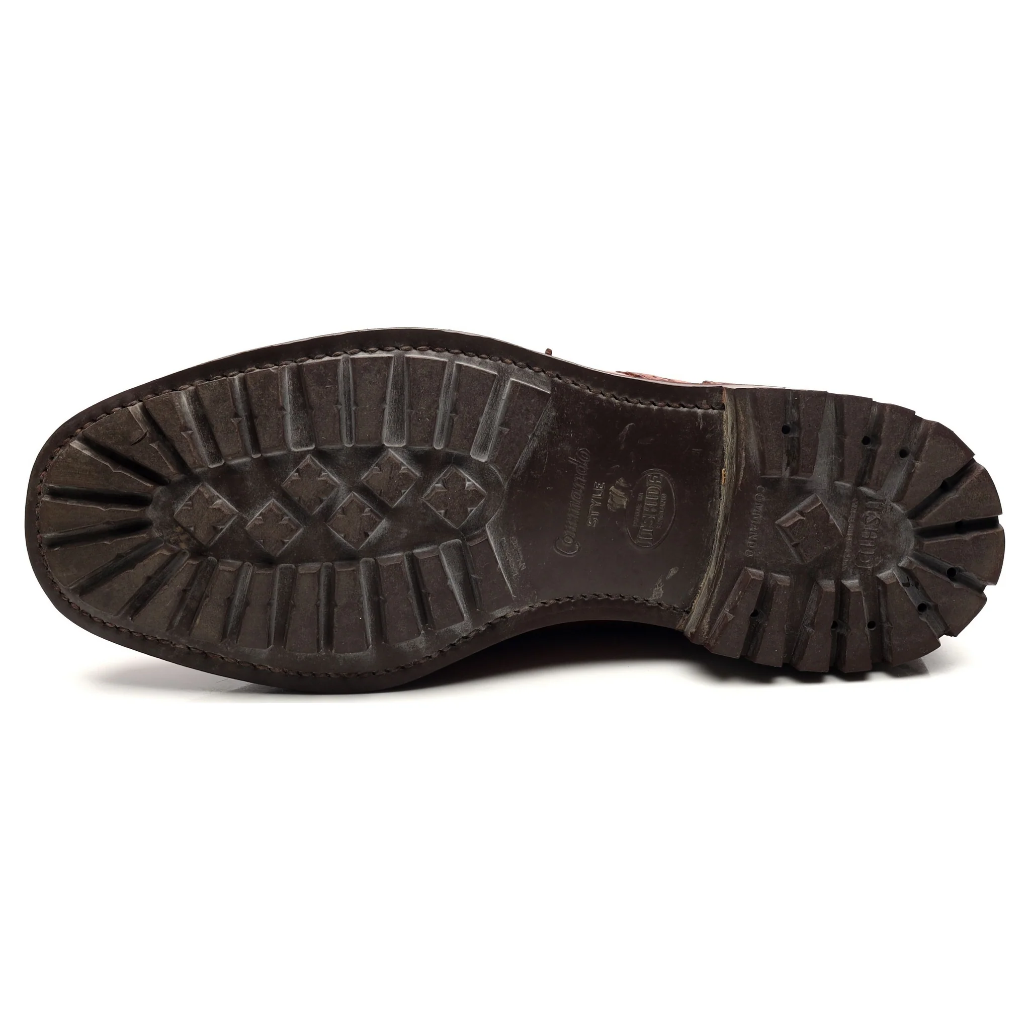 'Greasy' Tan Brown Leather Derby Brogues UK 9 F - Image 10
