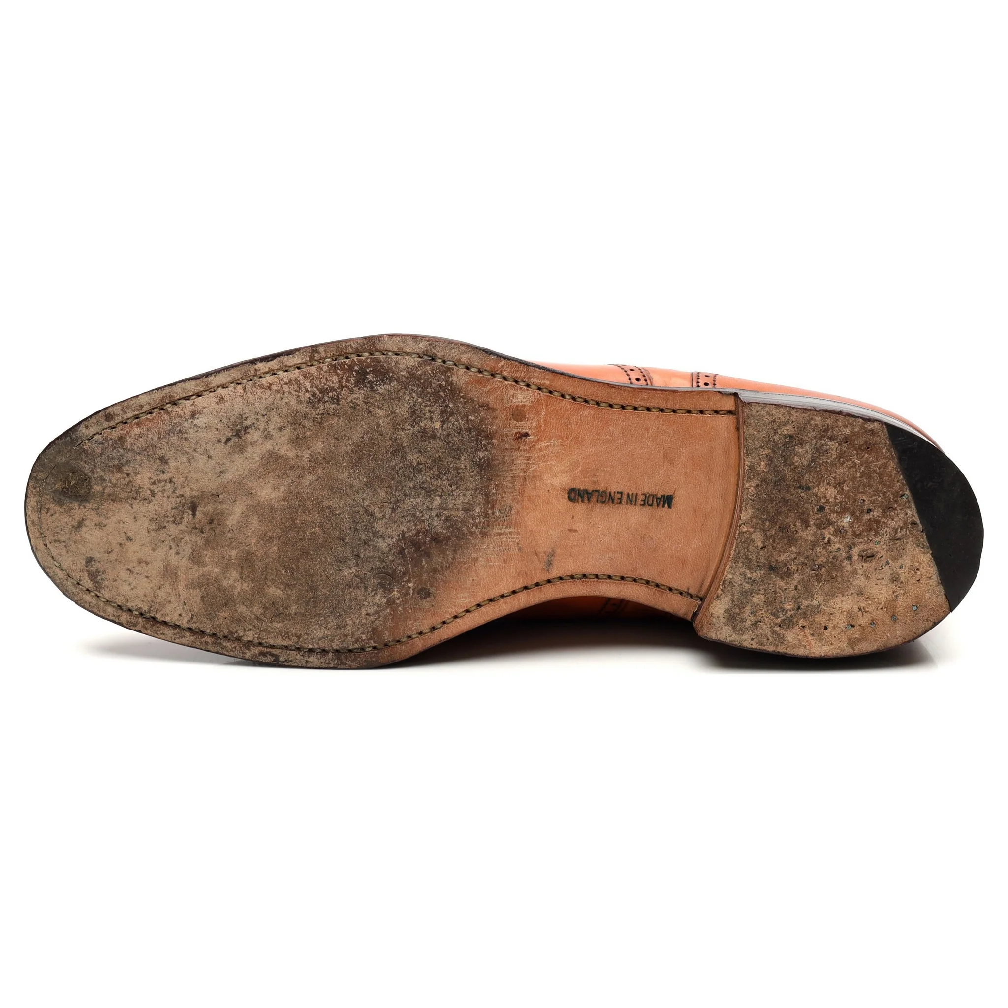 'Harris' Tan Brown Leather Oxford Brogues UK 7 F - Image 10