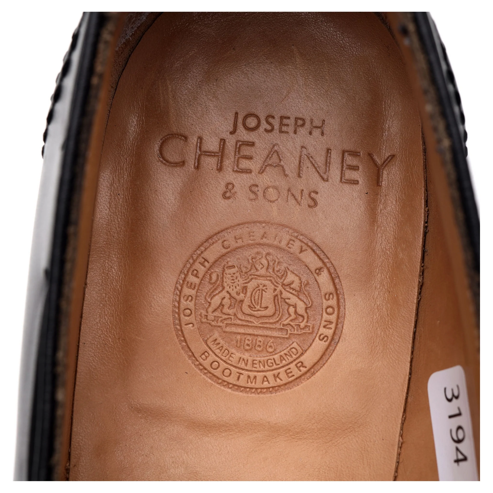 'Harry' Black Leather Tassel Loafers UK 8.5 F - Image 13