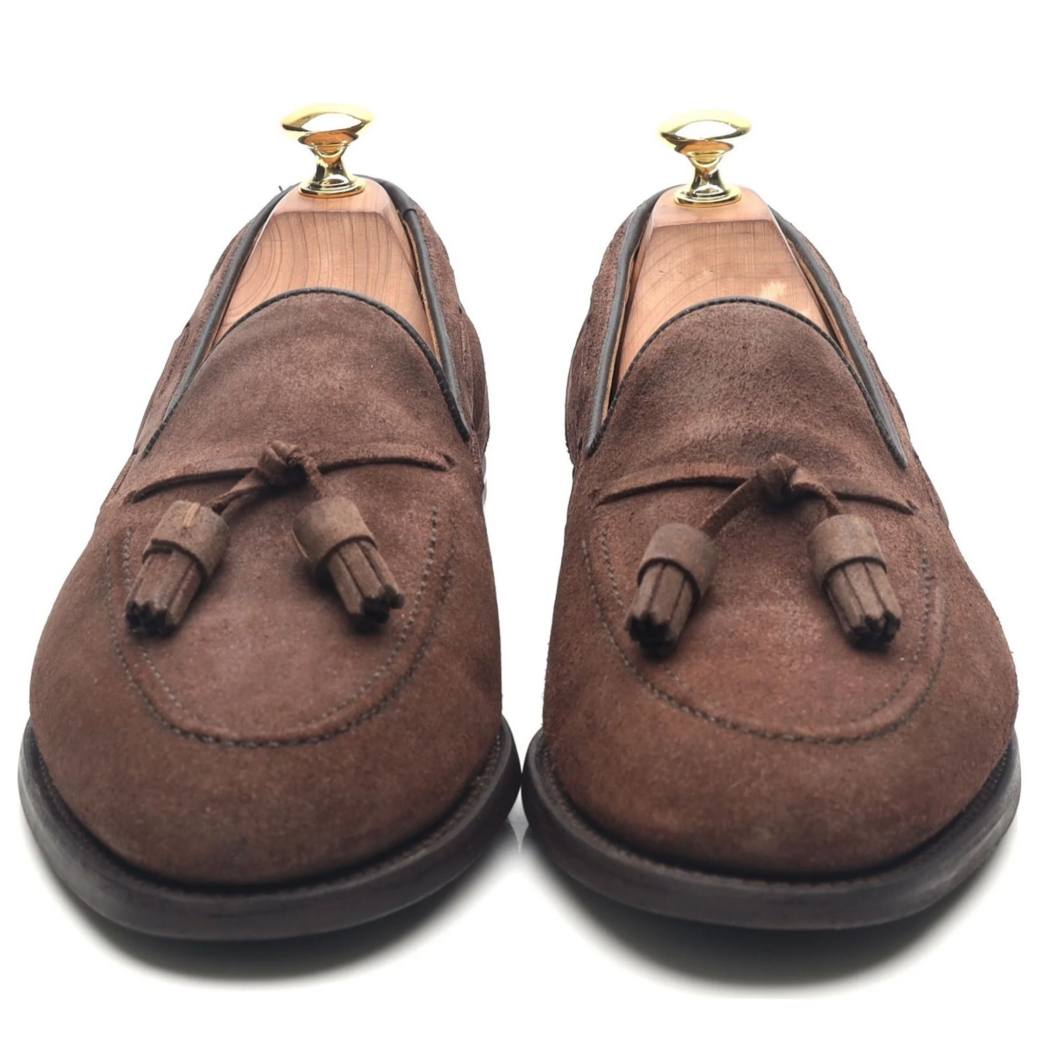 'Harry' Brown Suede Tassel Loafers UK 8.5 F - Image 8
