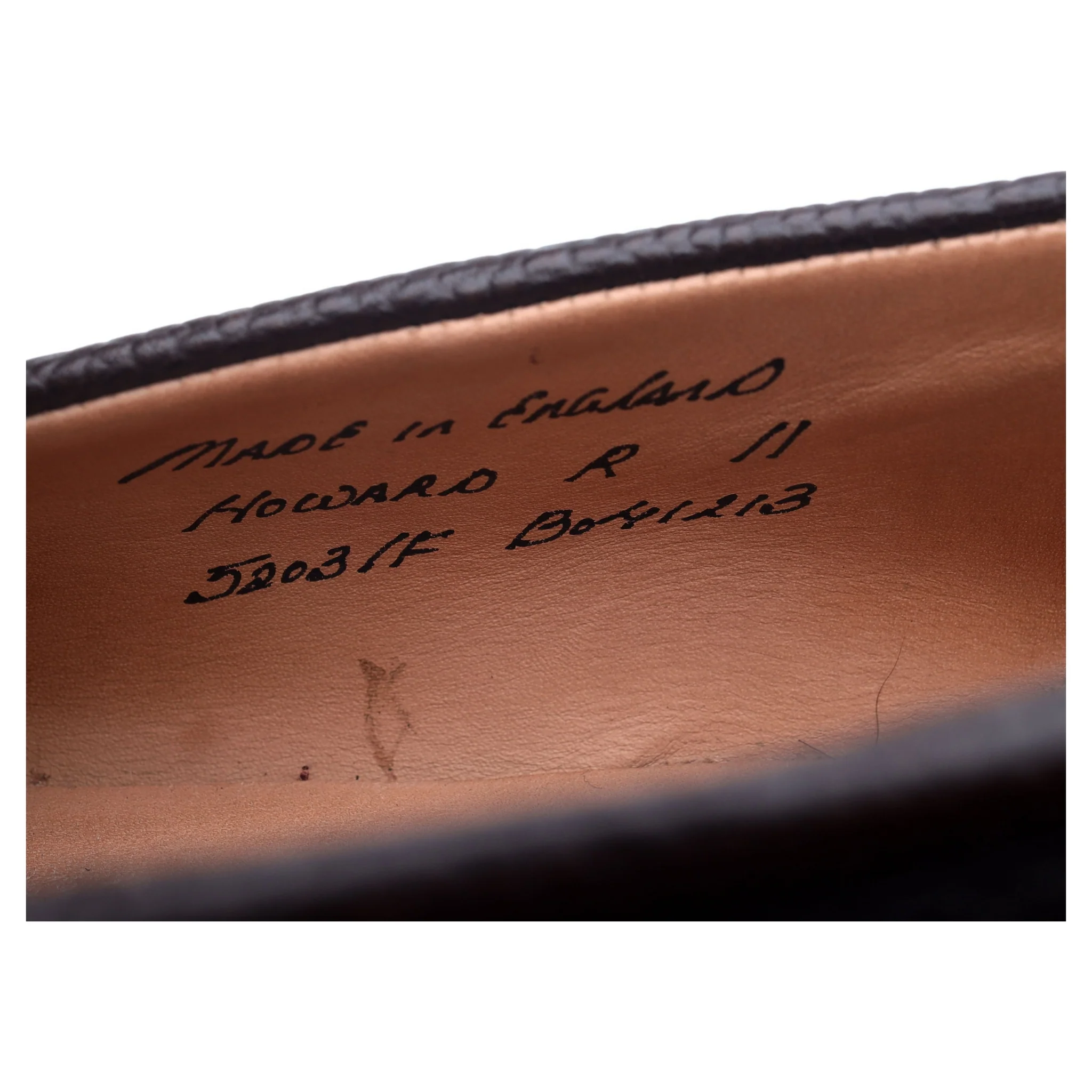 'Howard' Dark Brown Leather Loafers UK 11 F - Image 13