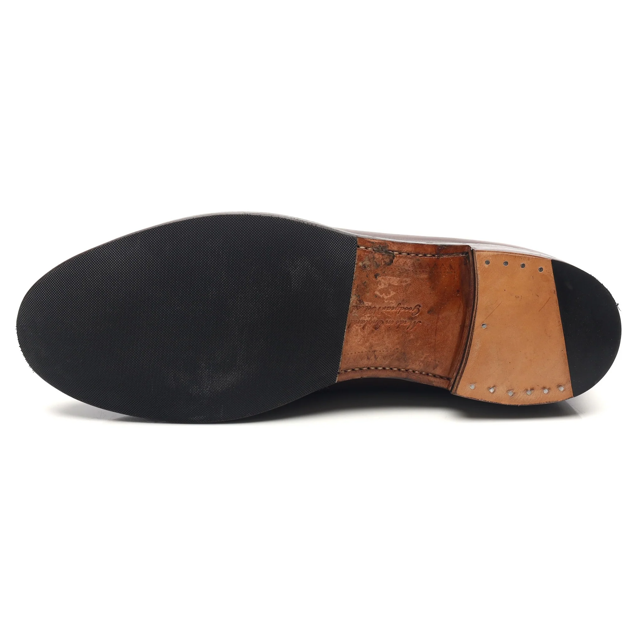 'Hudson' Dark Brown Leather Loafers UK 11 F - Image 10