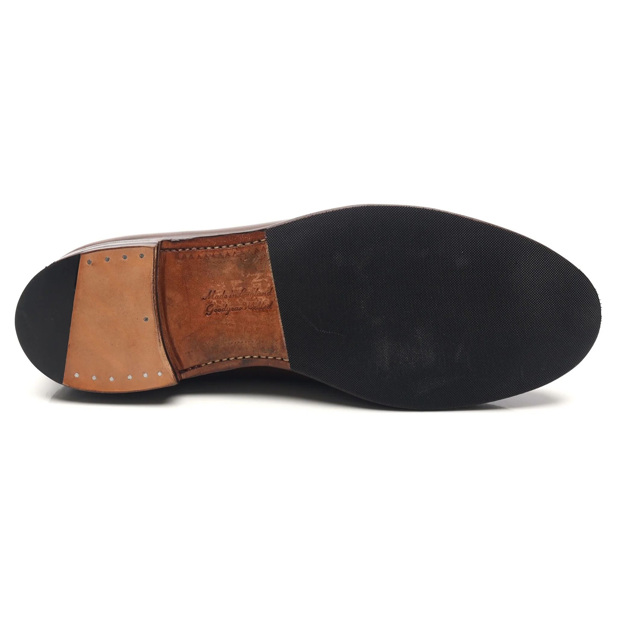 'Hudson' Dark Brown Leather Loafers UK 11 F - Image 11