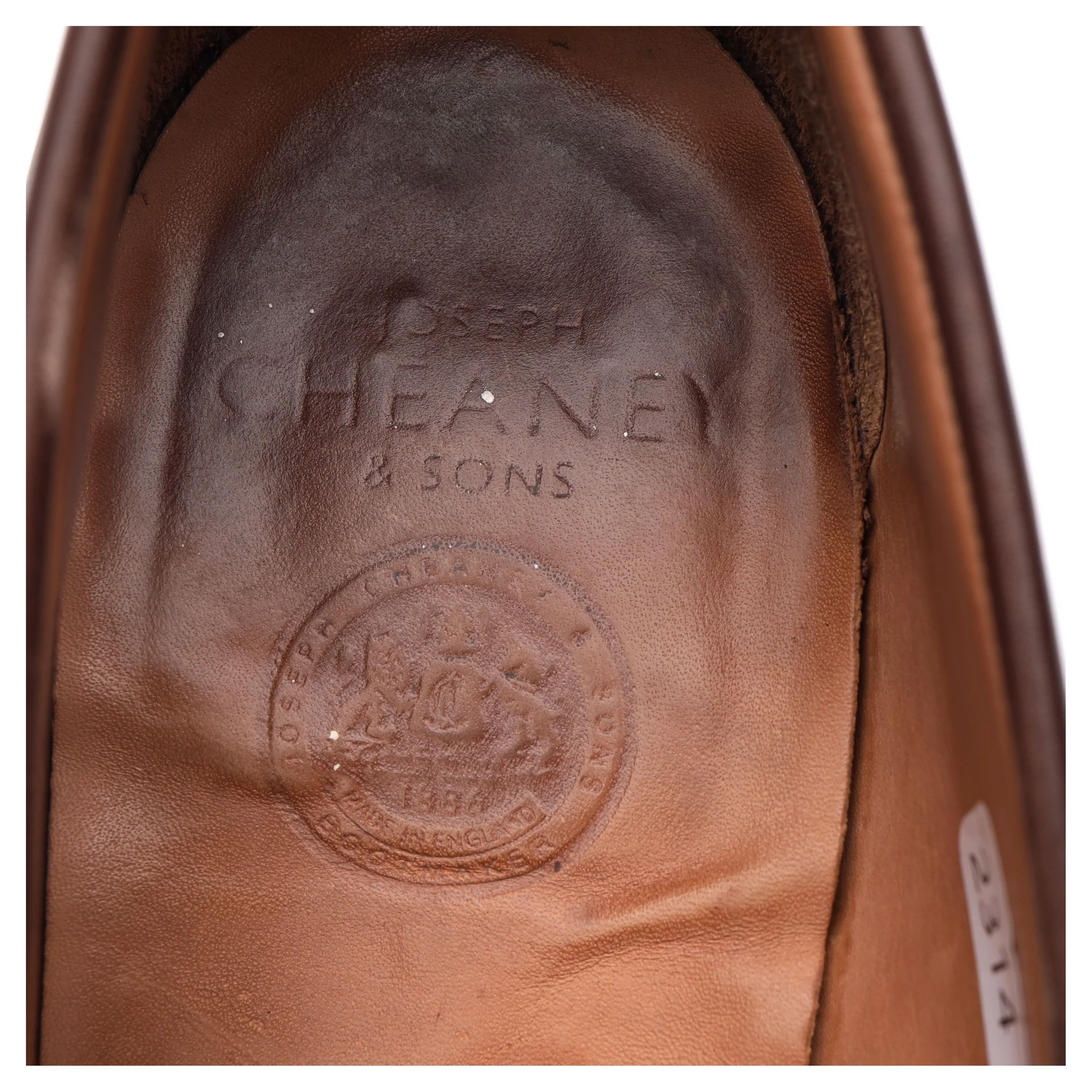 'Hudson' Dark Brown Leather Loafers UK 11 F - Image 12