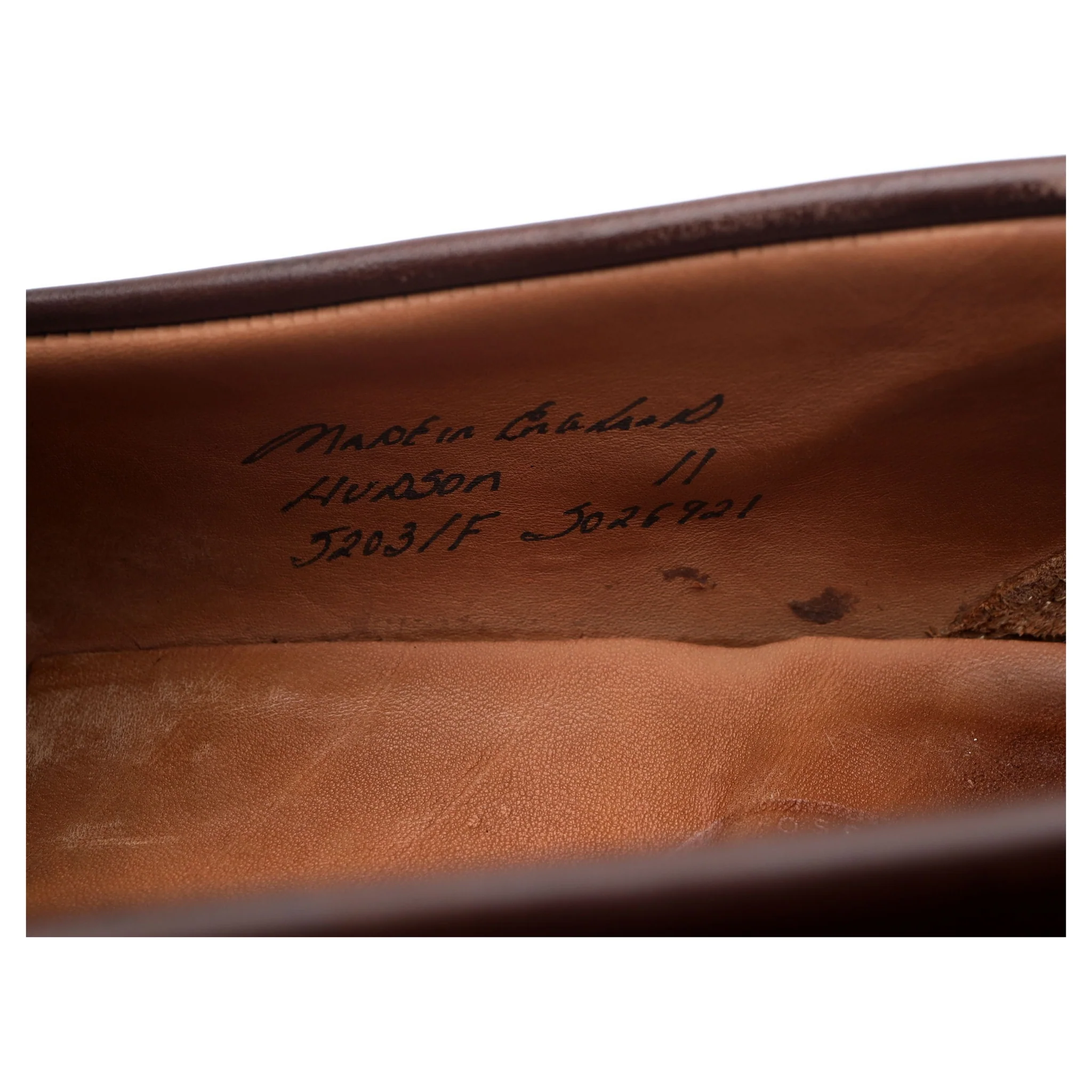'Hudson' Dark Brown Leather Loafers UK 11 F - Image 13