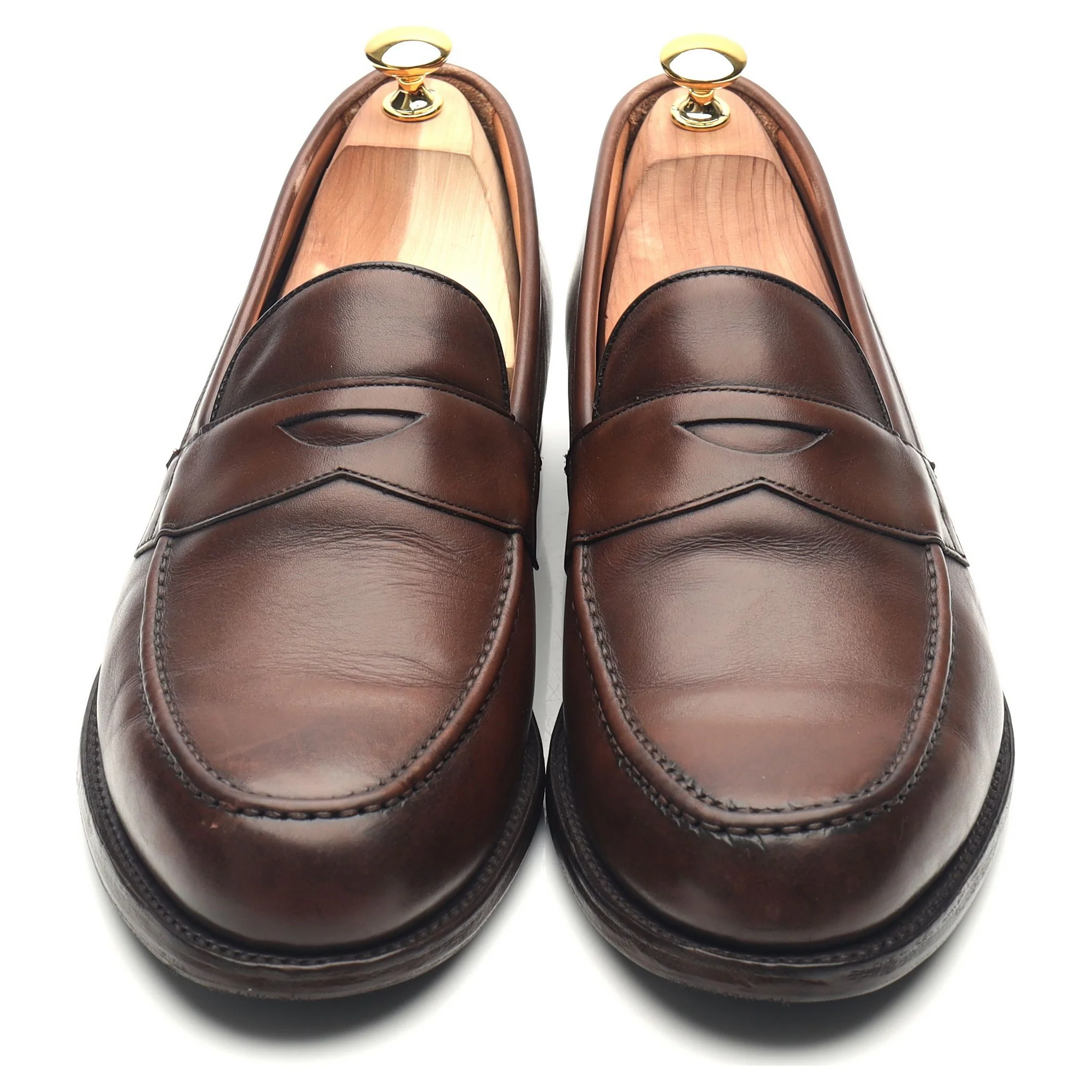 'Hudson' Dark Brown Leather Loafers UK 11 F - Image 9