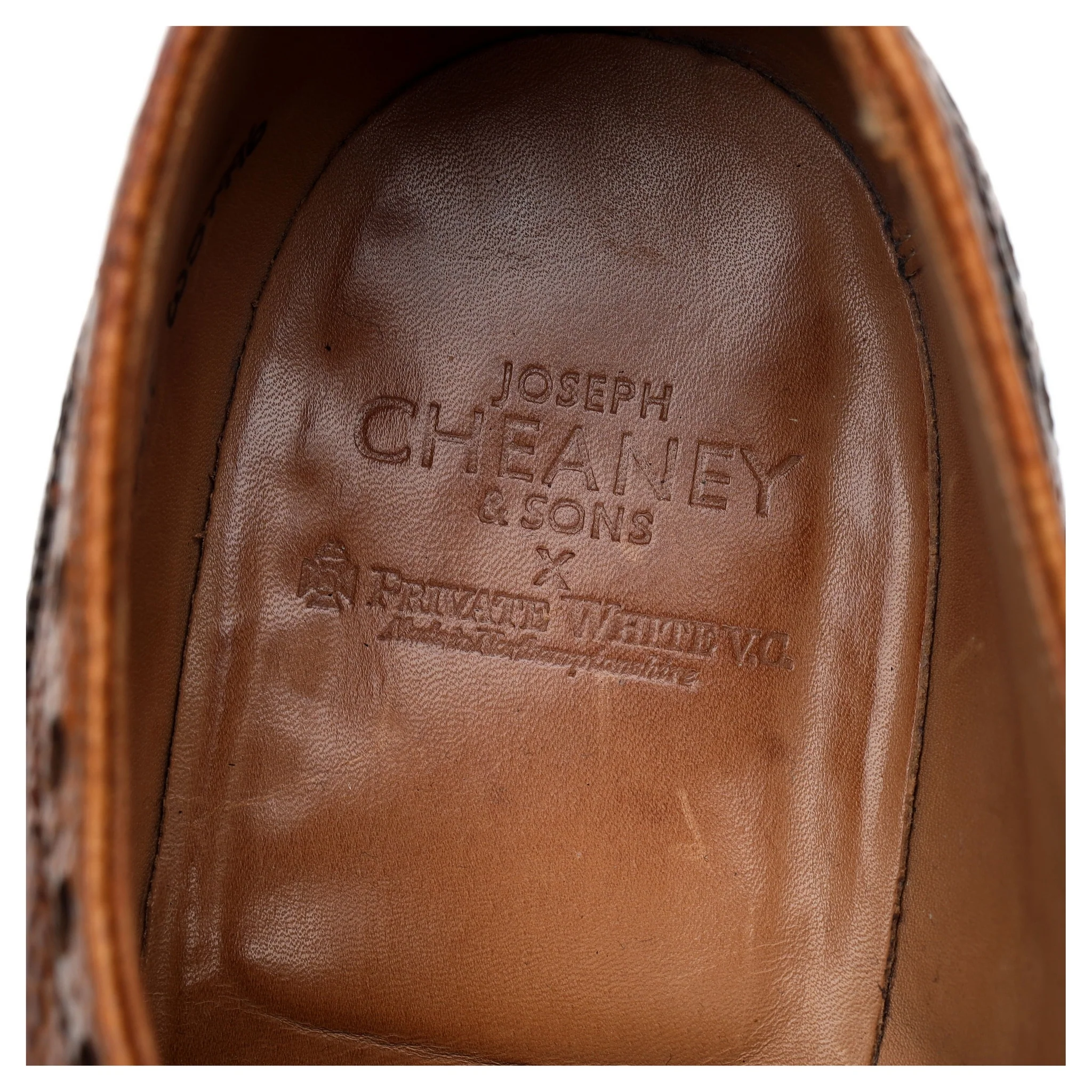 Private White V.C. 'Bolton' Tan Brown Leather Derby Brogues UK 10 F - Image 12